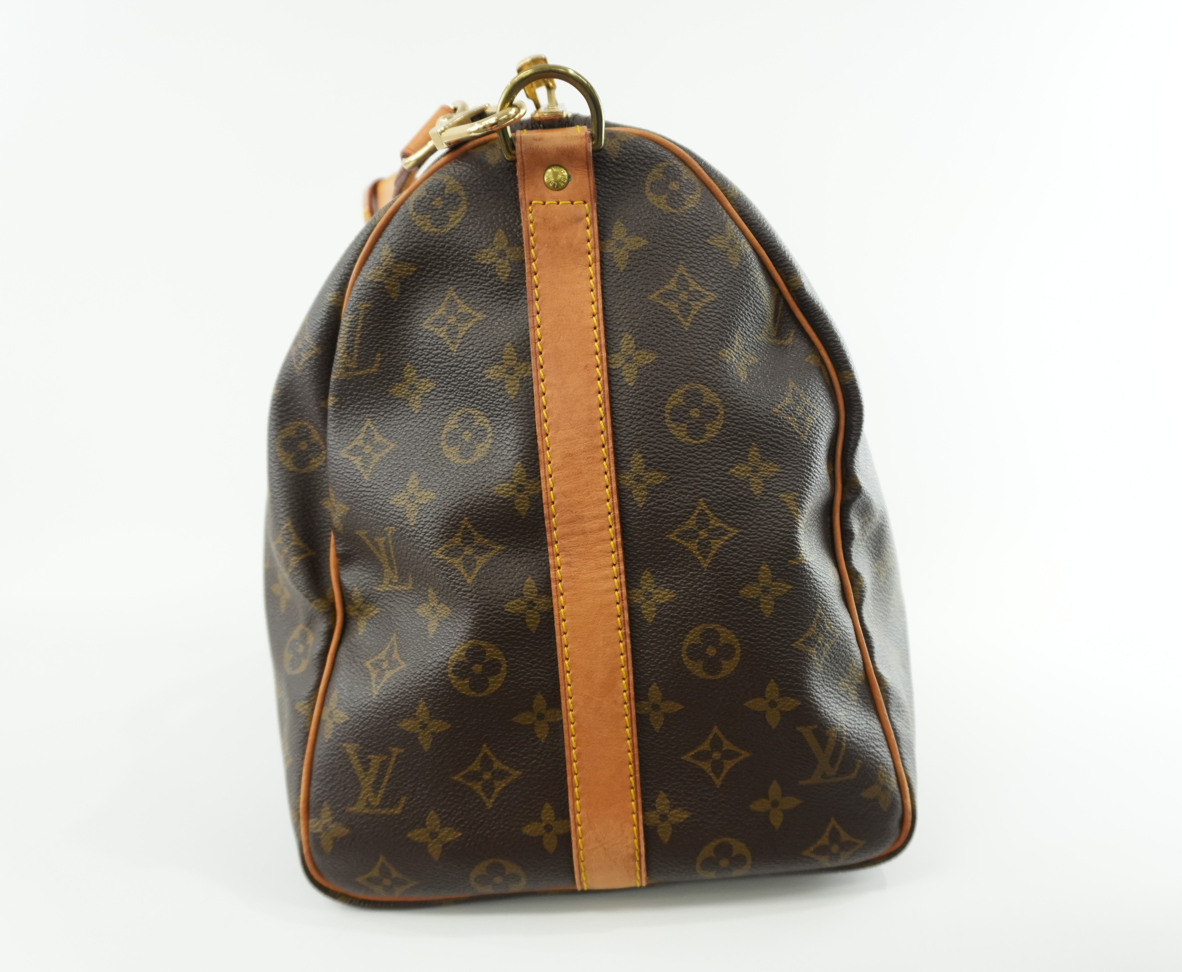 Pre-owned Louis Vuitton Monogram Keepall 50 Bandouliere