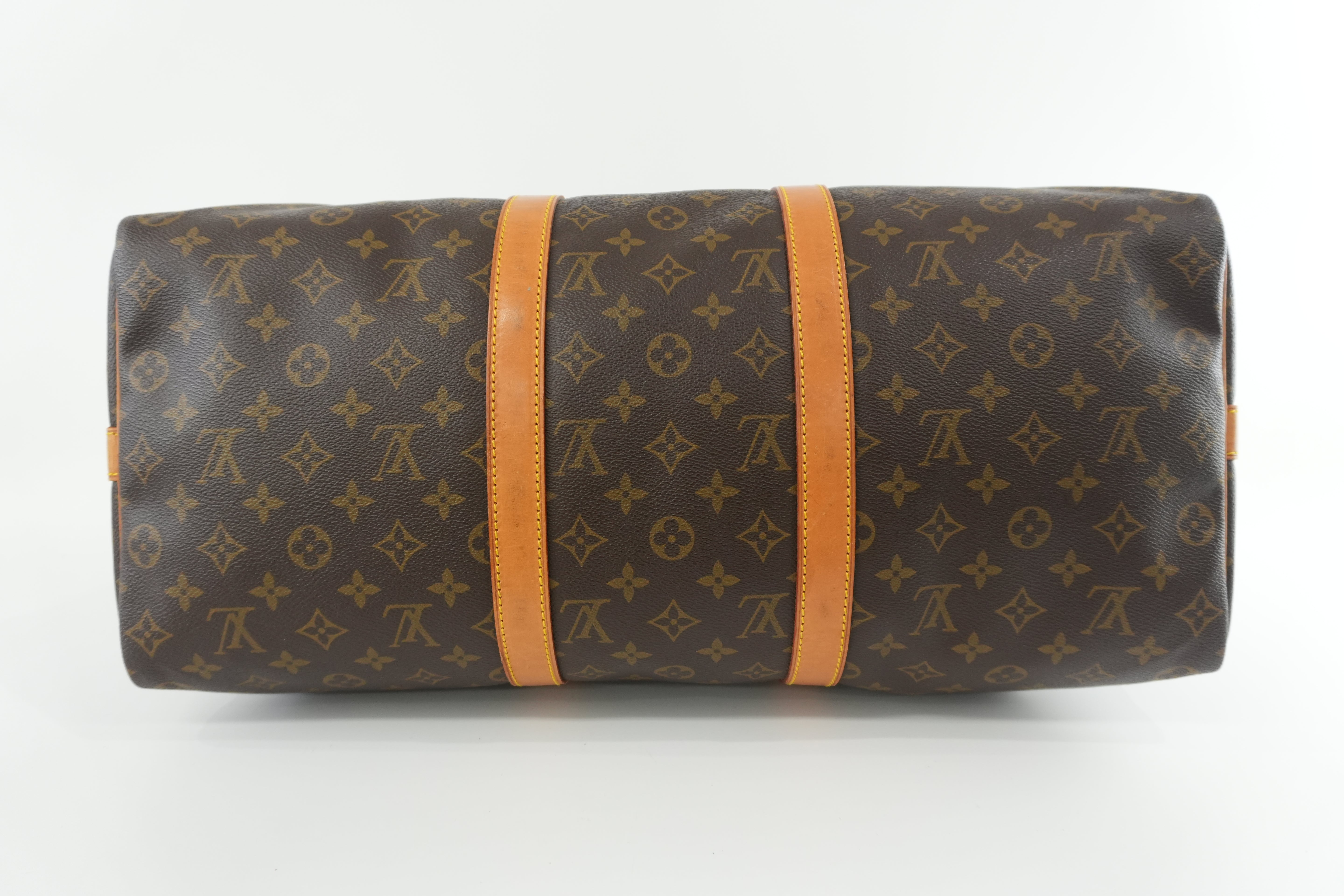 Pre-owned Louis Vuitton Monogram Keepall 50 Bandouliere