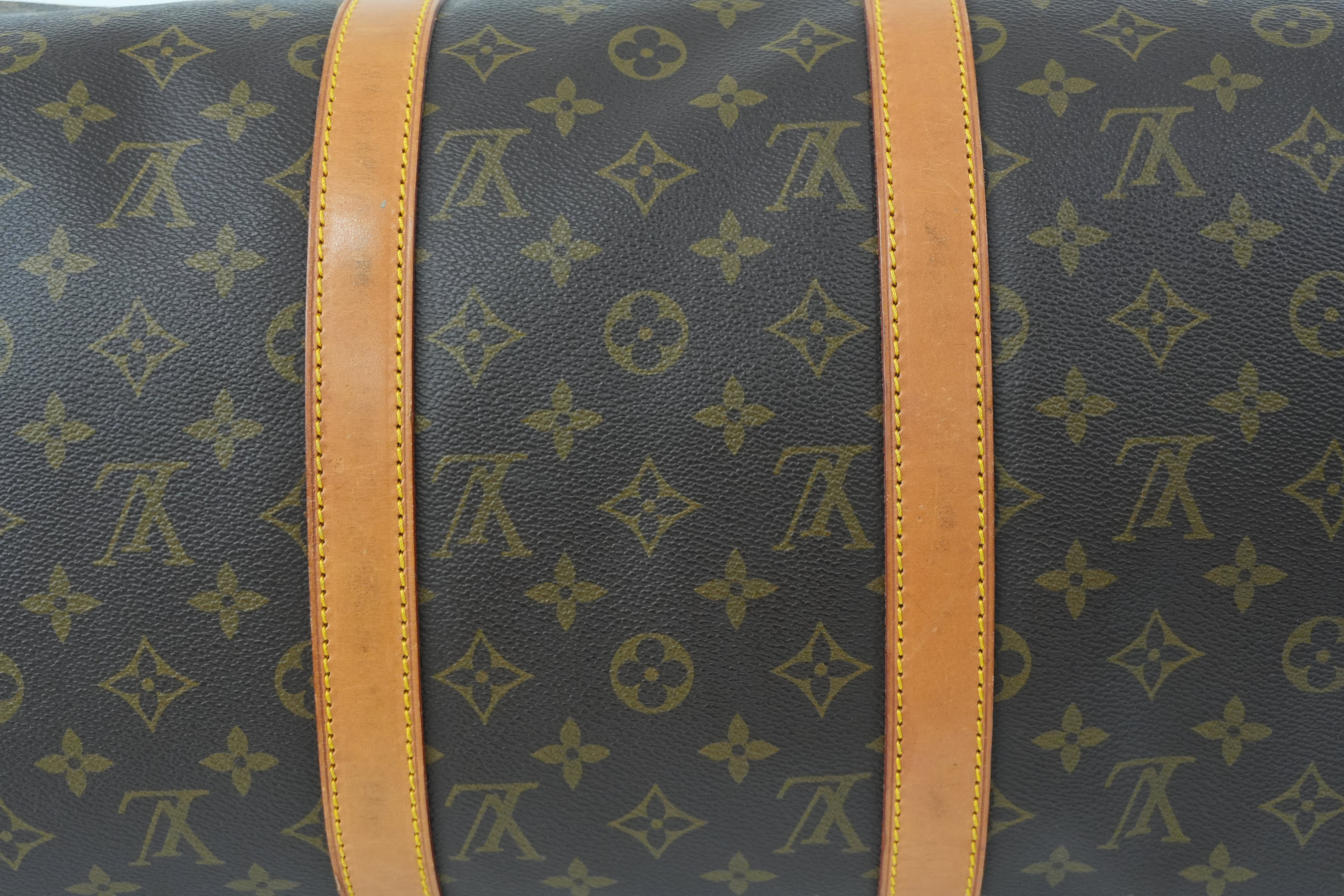 Pre-owned Louis Vuitton Monogram Keepall 50 Bandouliere