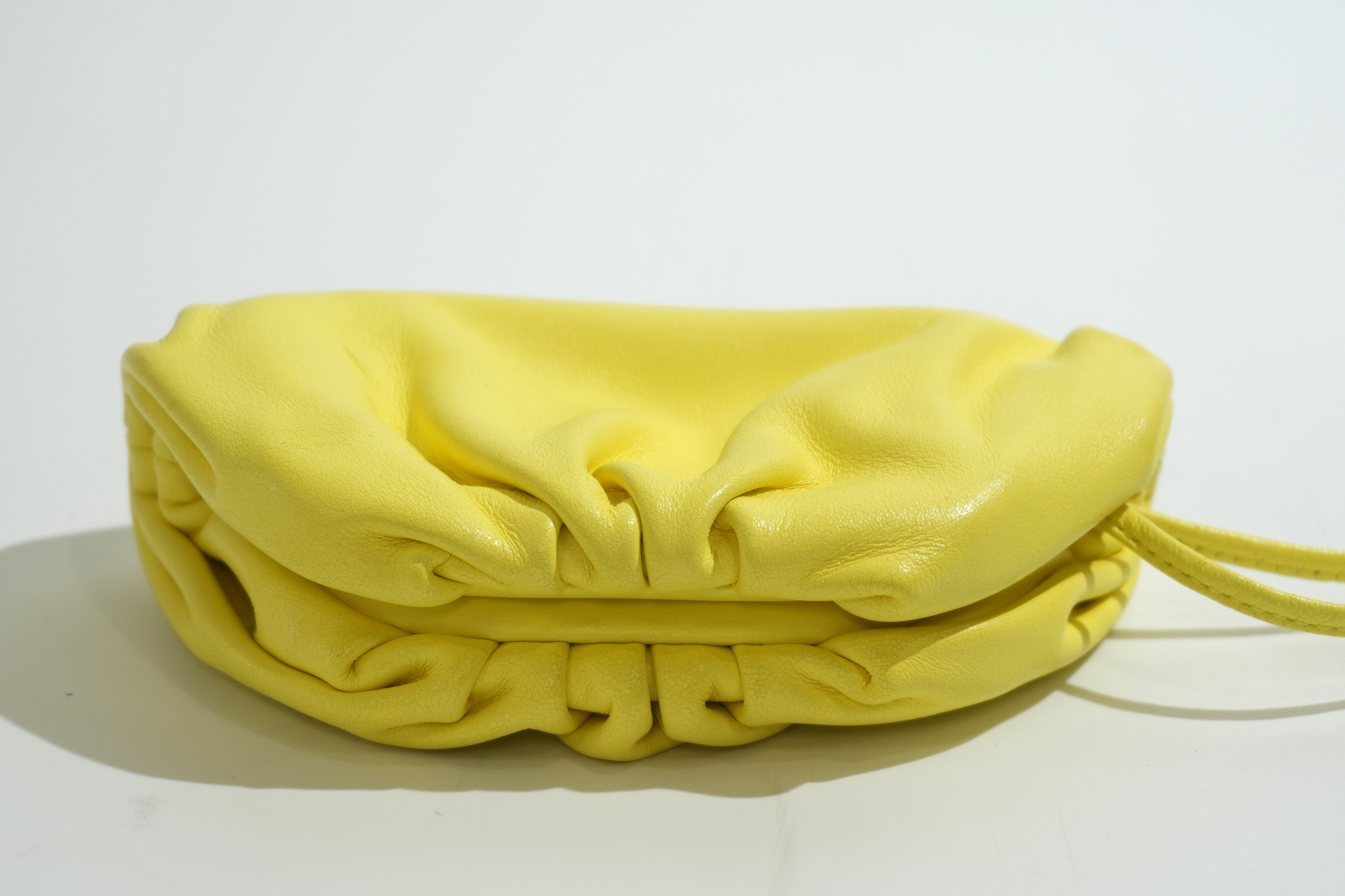 Pre-owned Bottega The Mini Pouch Crossbody Bag Yellow