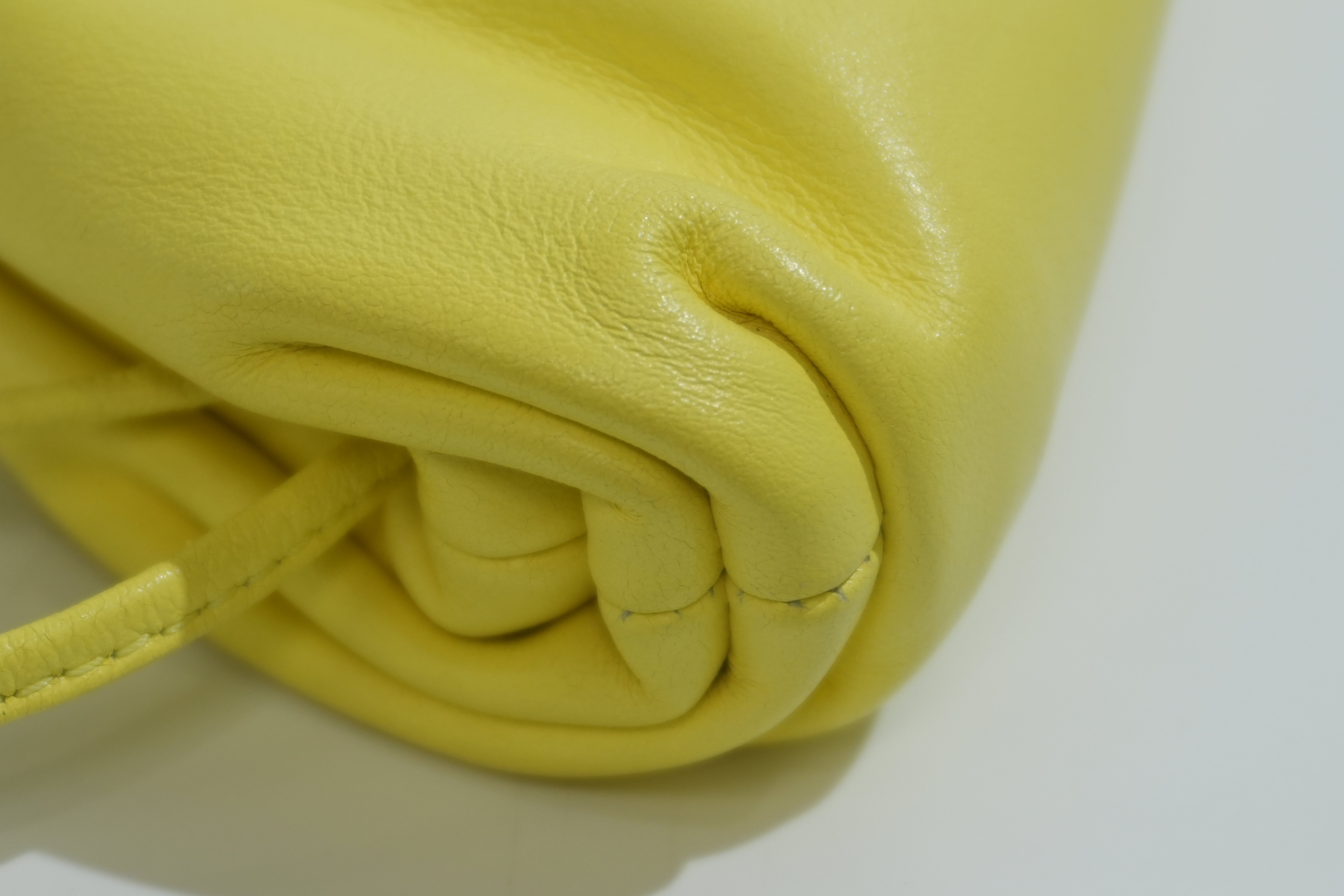 Pre-owned Bottega The Mini Pouch Crossbody Bag Yellow