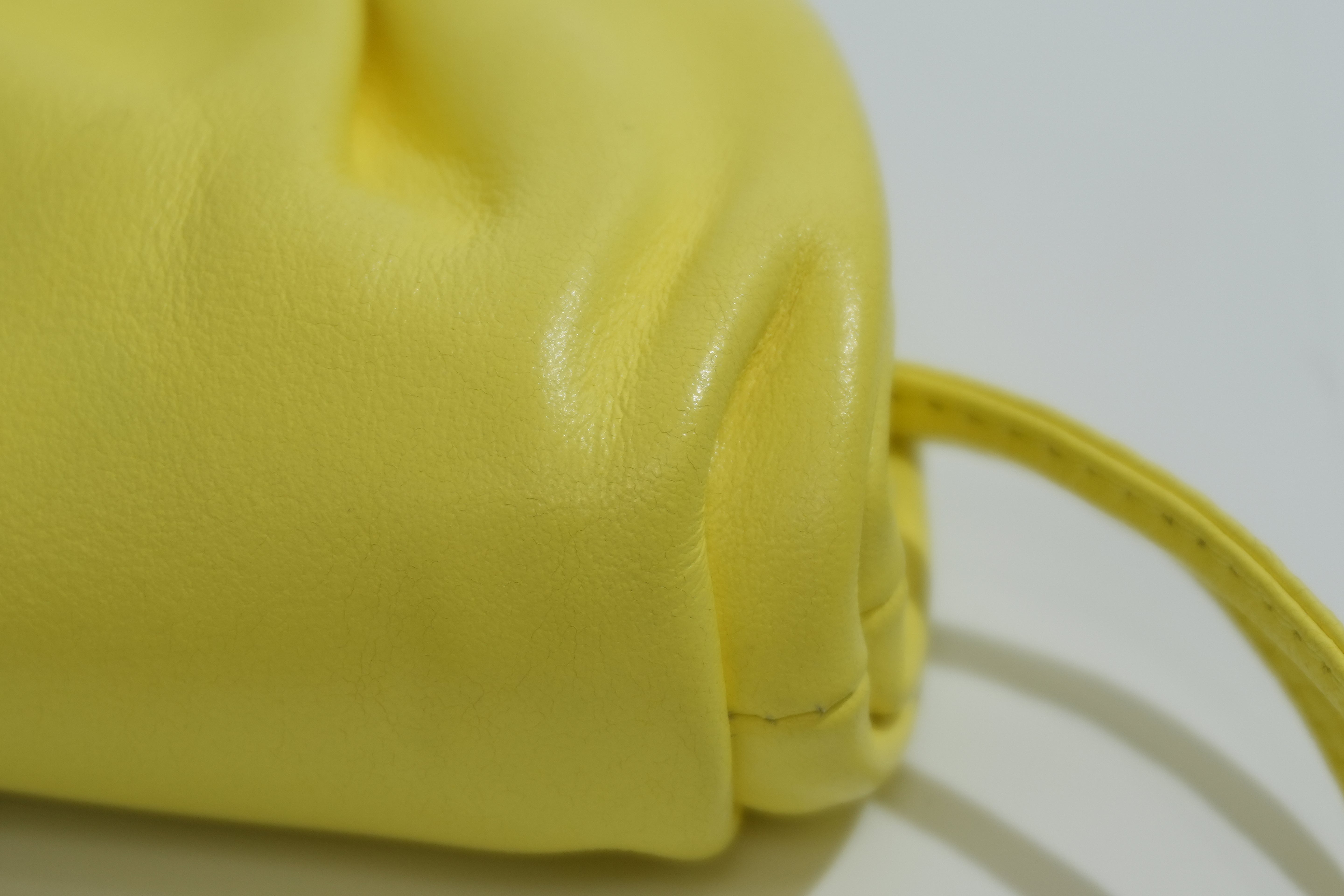 Pre-owned Bottega The Mini Pouch Crossbody Bag Yellow