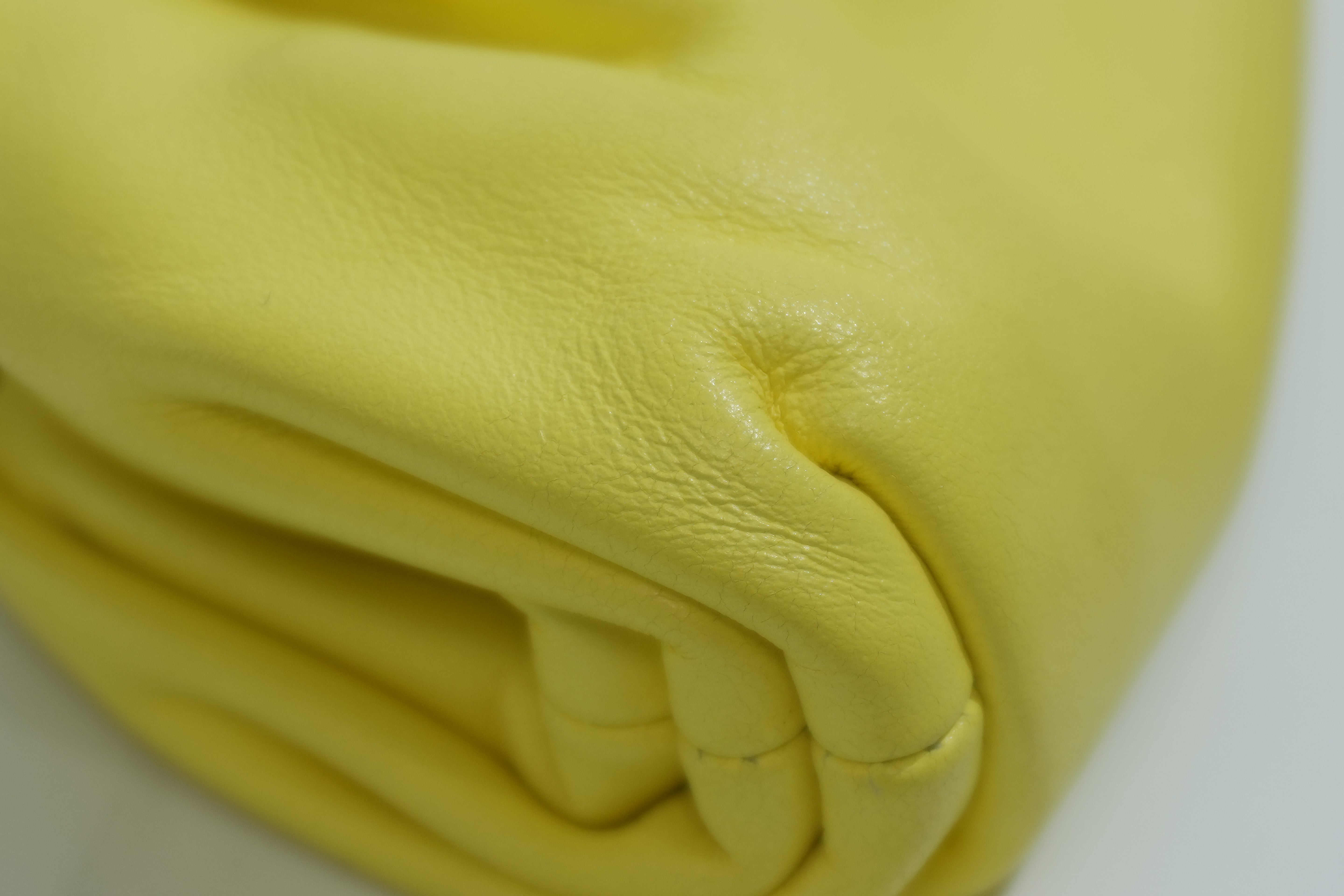 Pre-owned Bottega The Mini Pouch Crossbody Bag Yellow