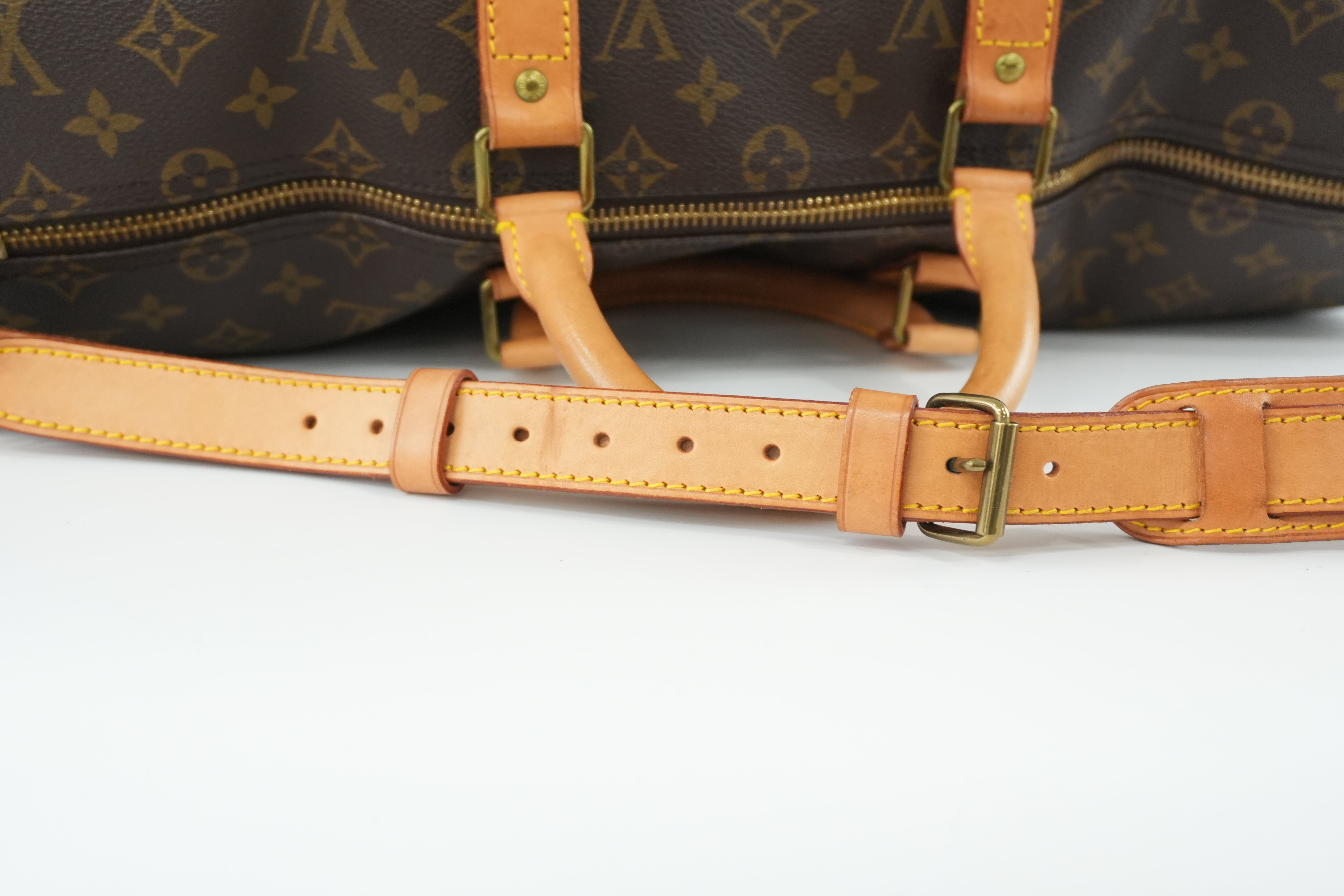 Pre-owned Louis Vuitton Monogram Keepall 50 Bandouliere