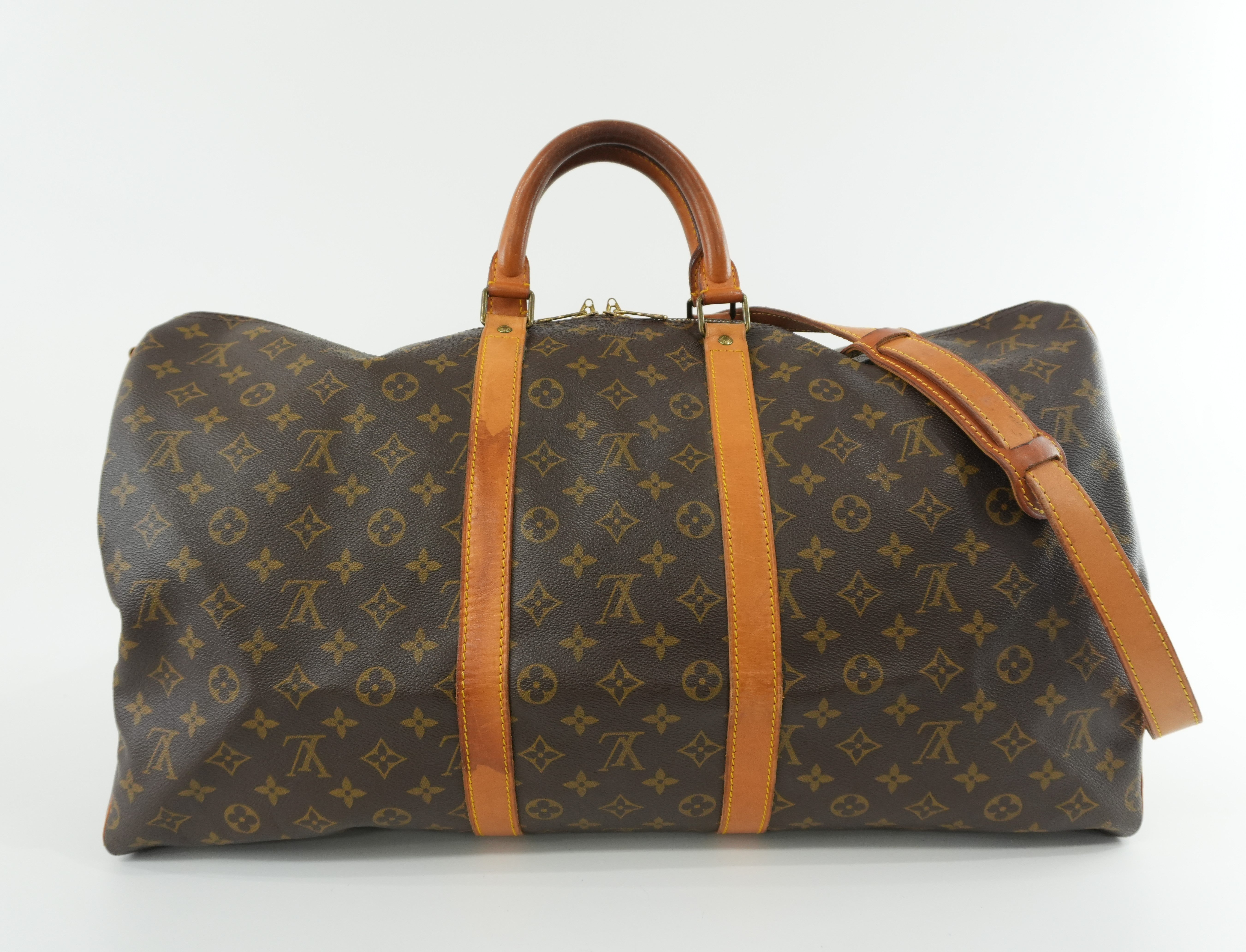 Louis Vuitton Monogram Keepall 55 Bandouliere Used