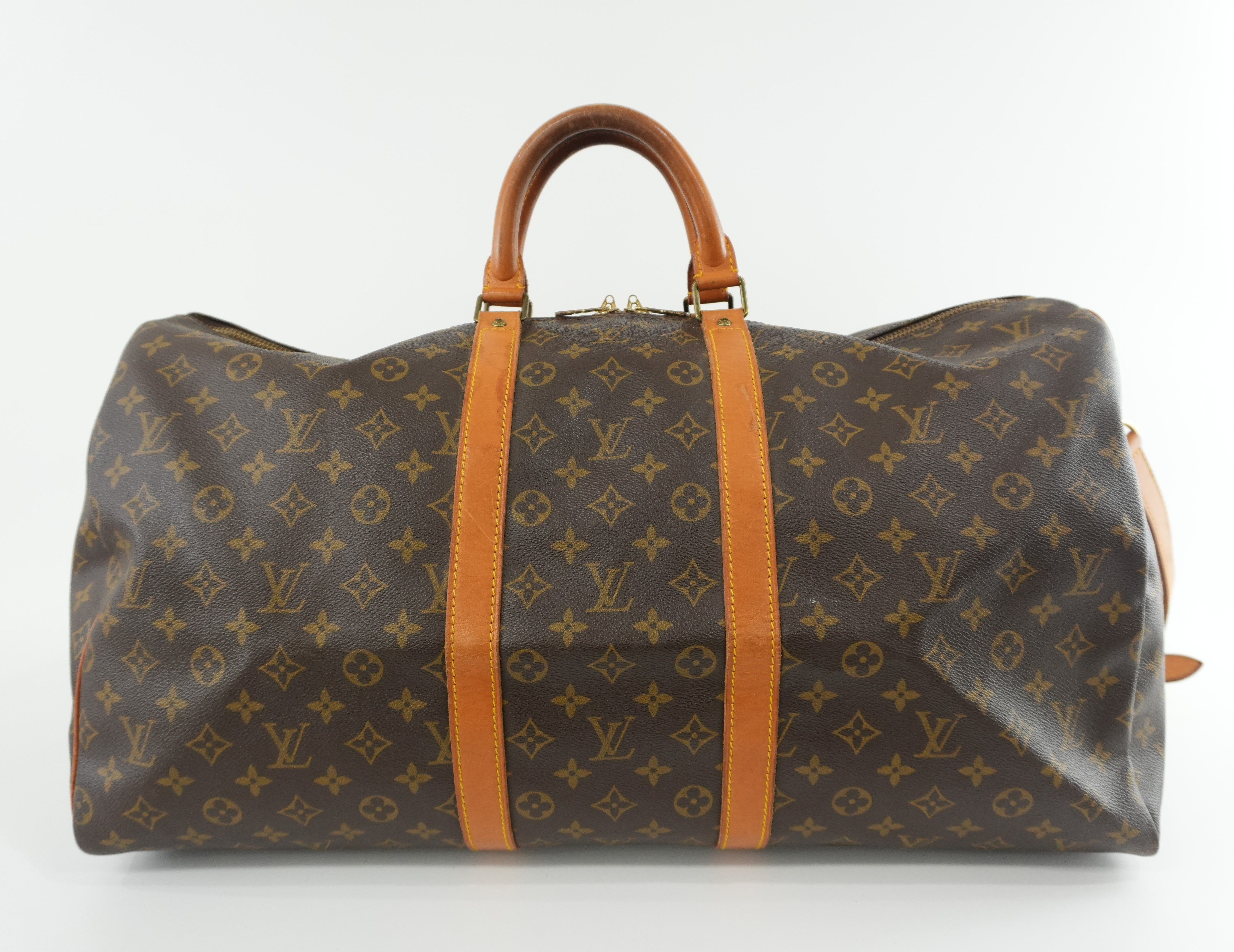 Louis Vuitton Monogram Keepall 55 Bandouliere Used