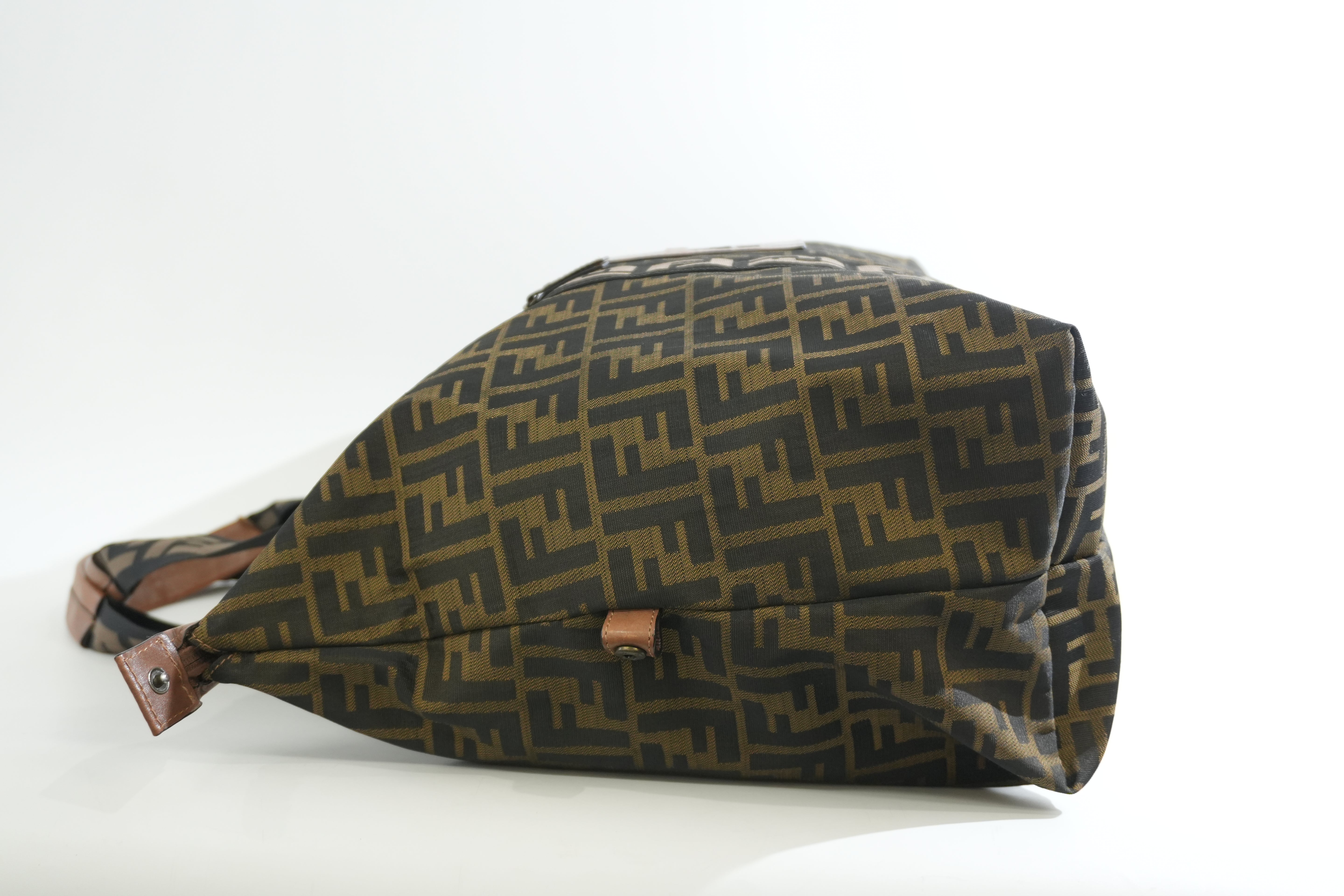Pre-owned Fendi Zucca Tote Bag Brown