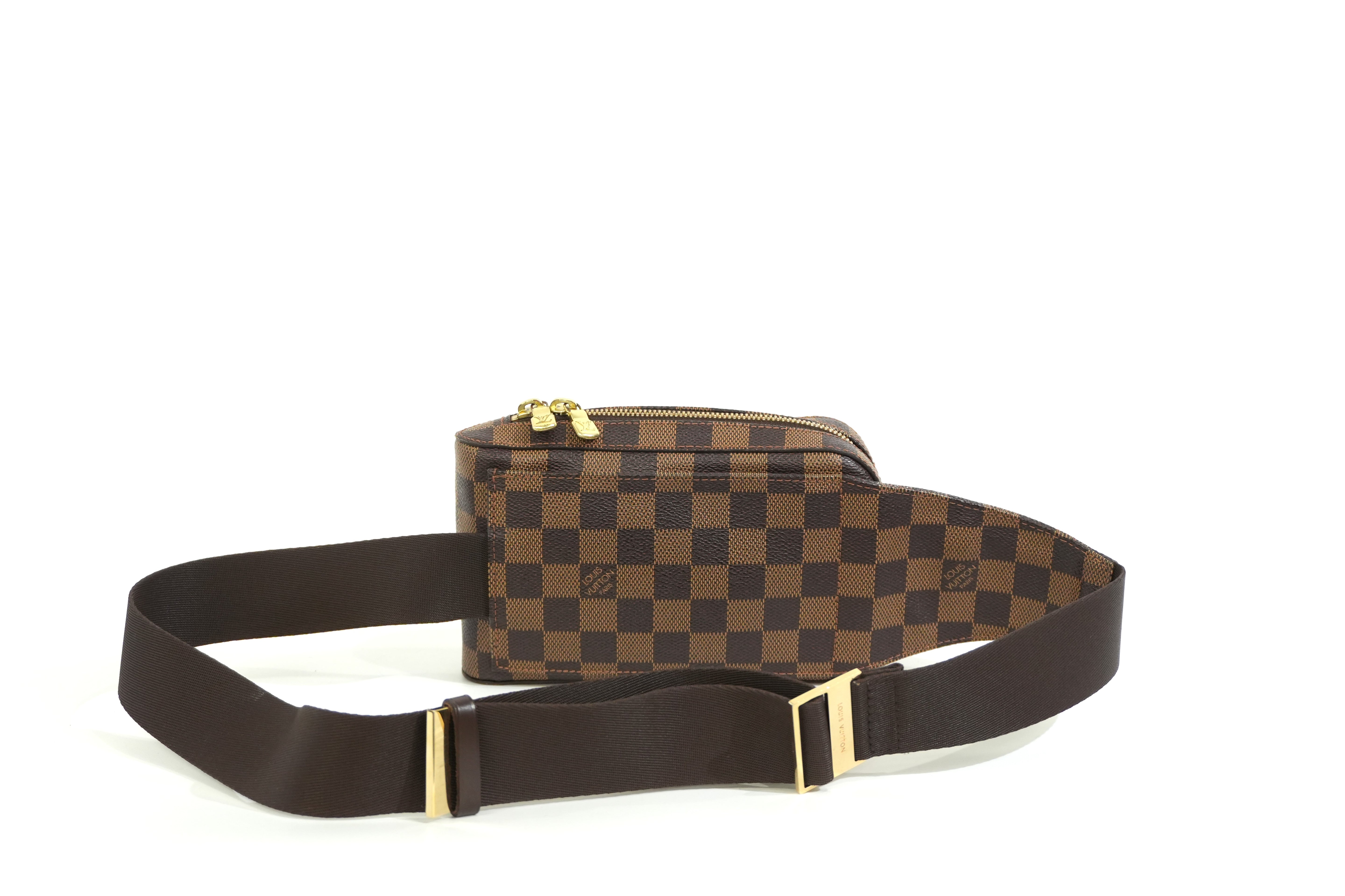 Pre-owned Louis Vuitton Damier Ebene Geronimo Body Bag