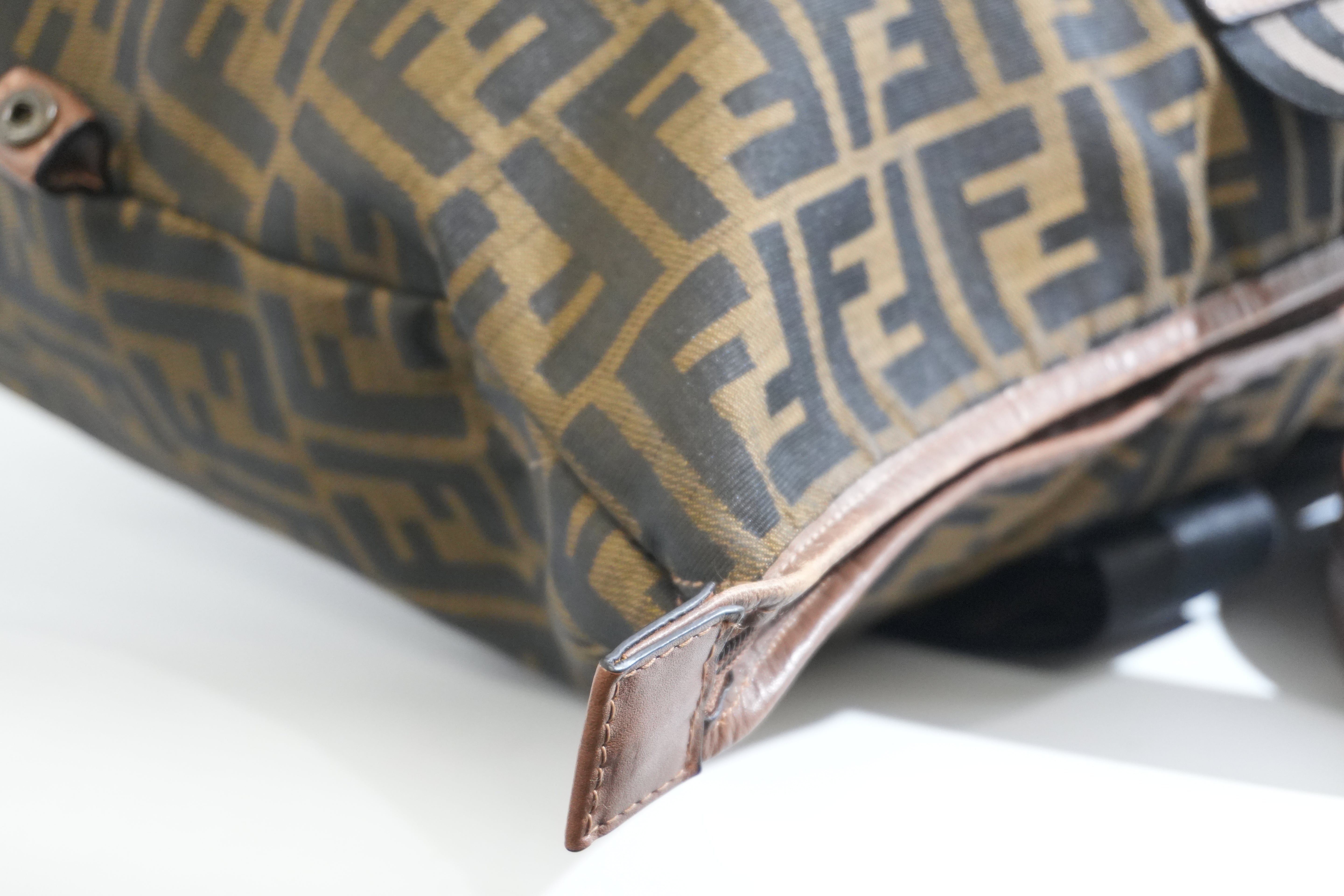 Pre-owned Fendi Zucca Tote Bag Brown