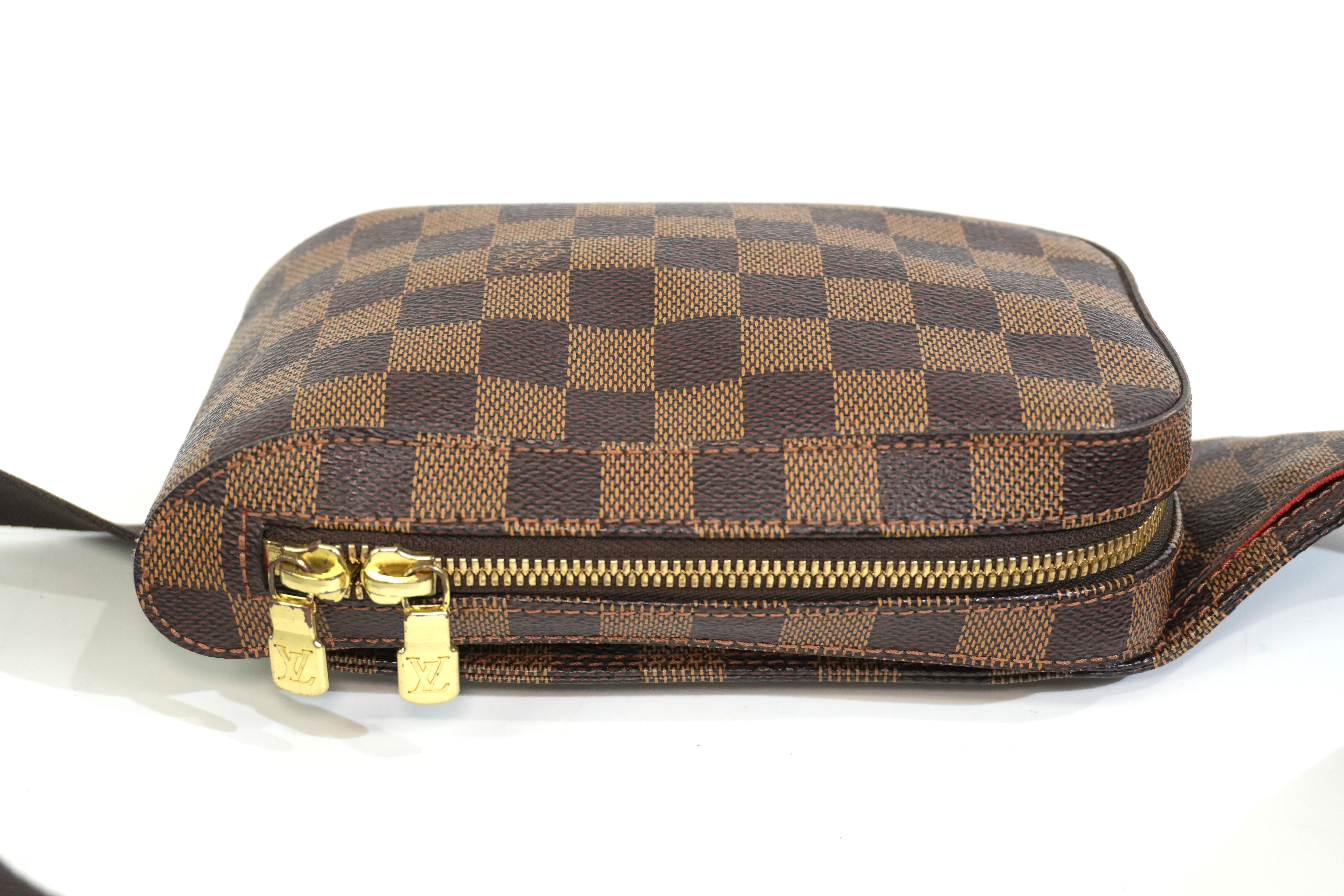 Pre-owned Louis Vuitton Damier Ebene Geronimo Body Bag