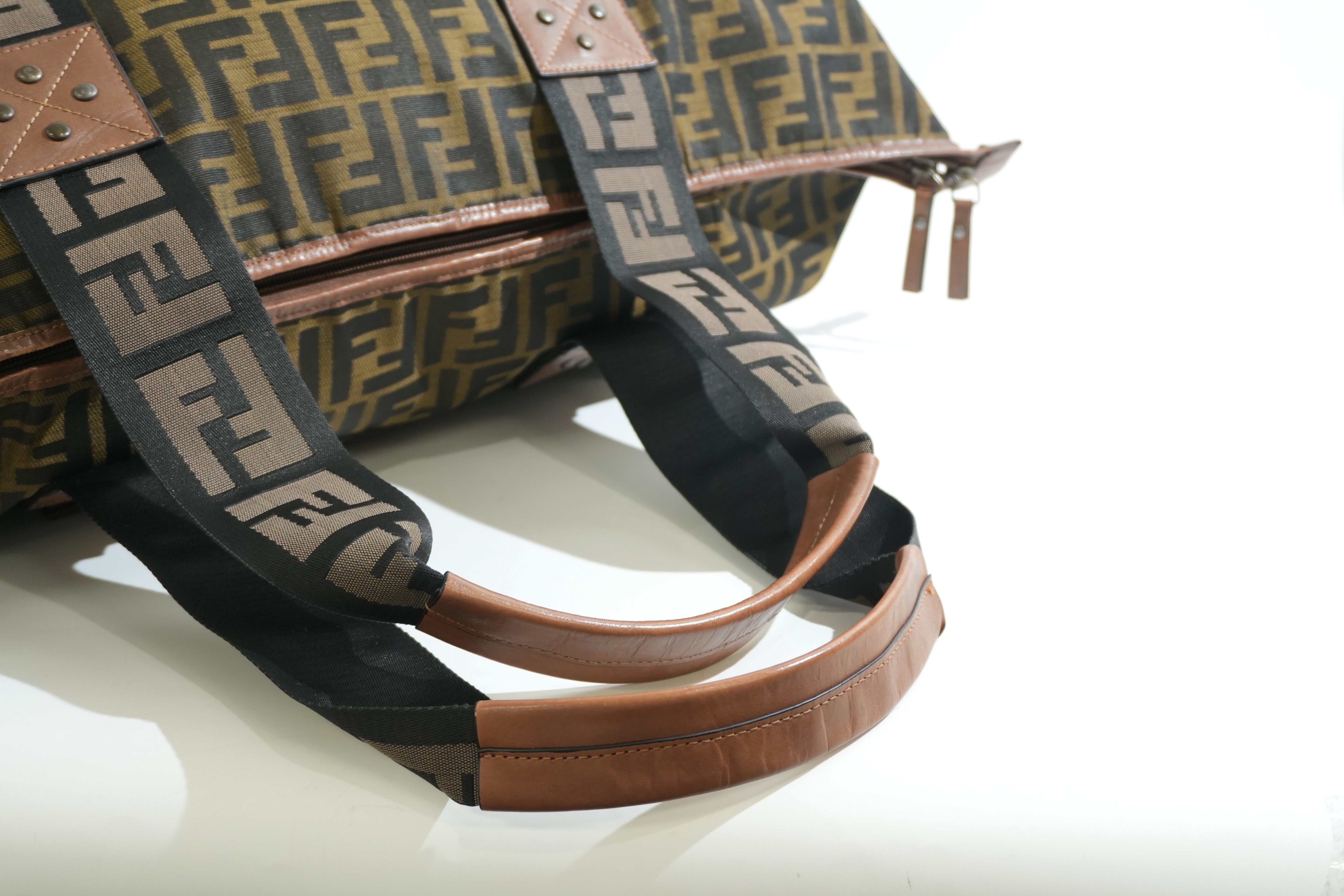 Pre-owned Fendi Zucca Tote Bag Brown