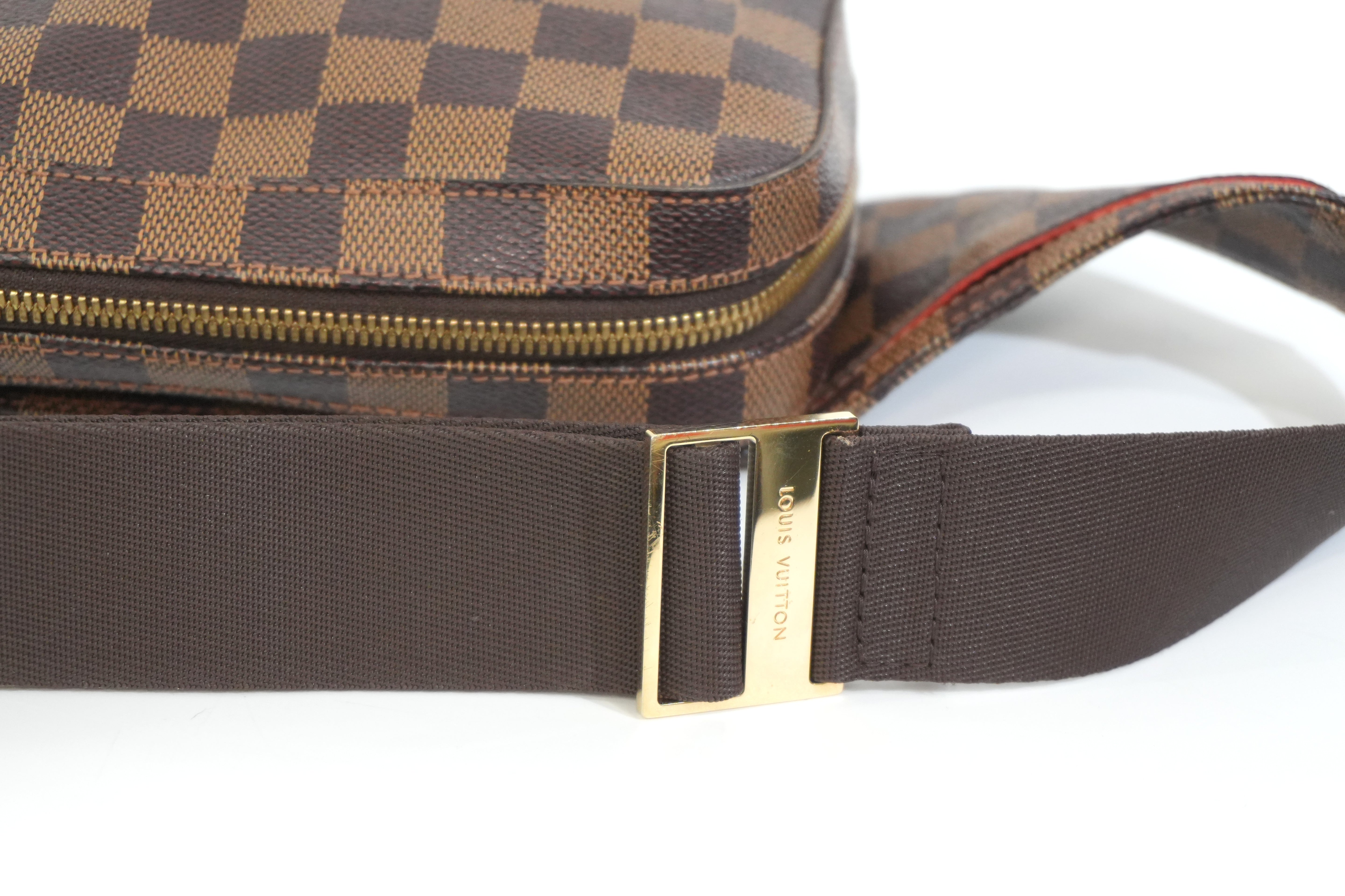 Pre-owned Louis Vuitton Damier Ebene Geronimo Body Bag