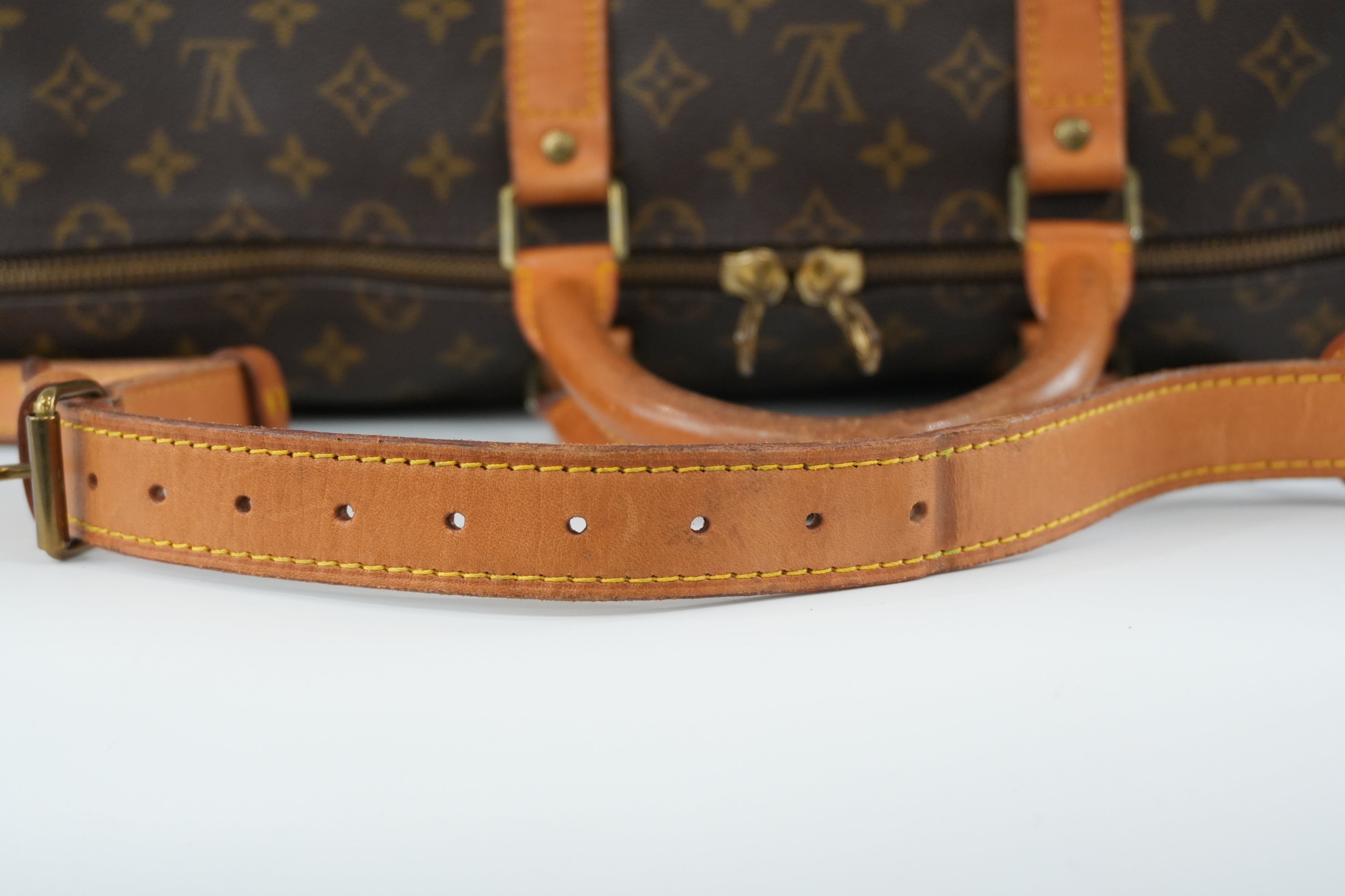 Louis Vuitton Monogram Keepall 55 Bandouliere Used