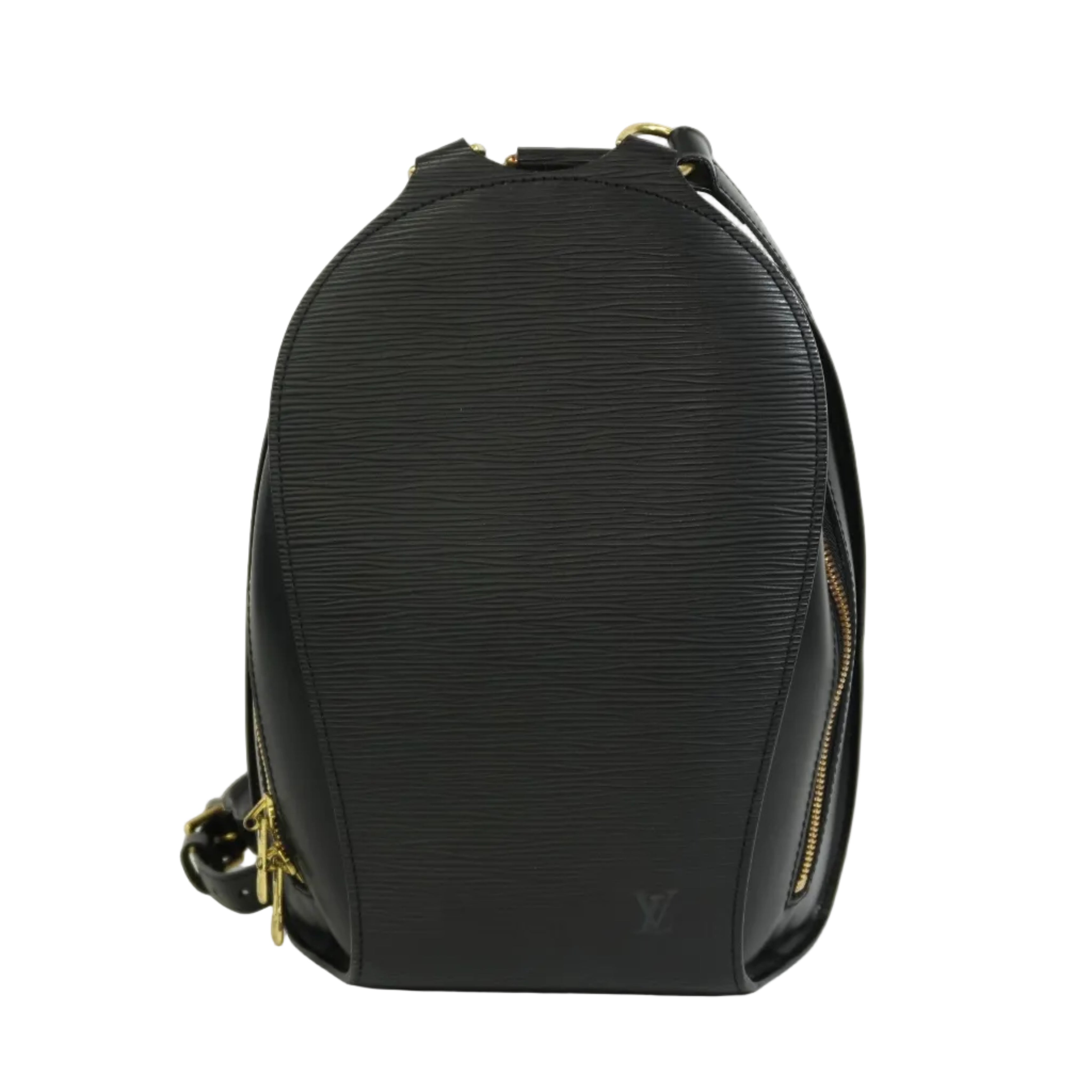 Pre-owned Louis Vuitton Leather Epi Mabillon Backpack PM Black