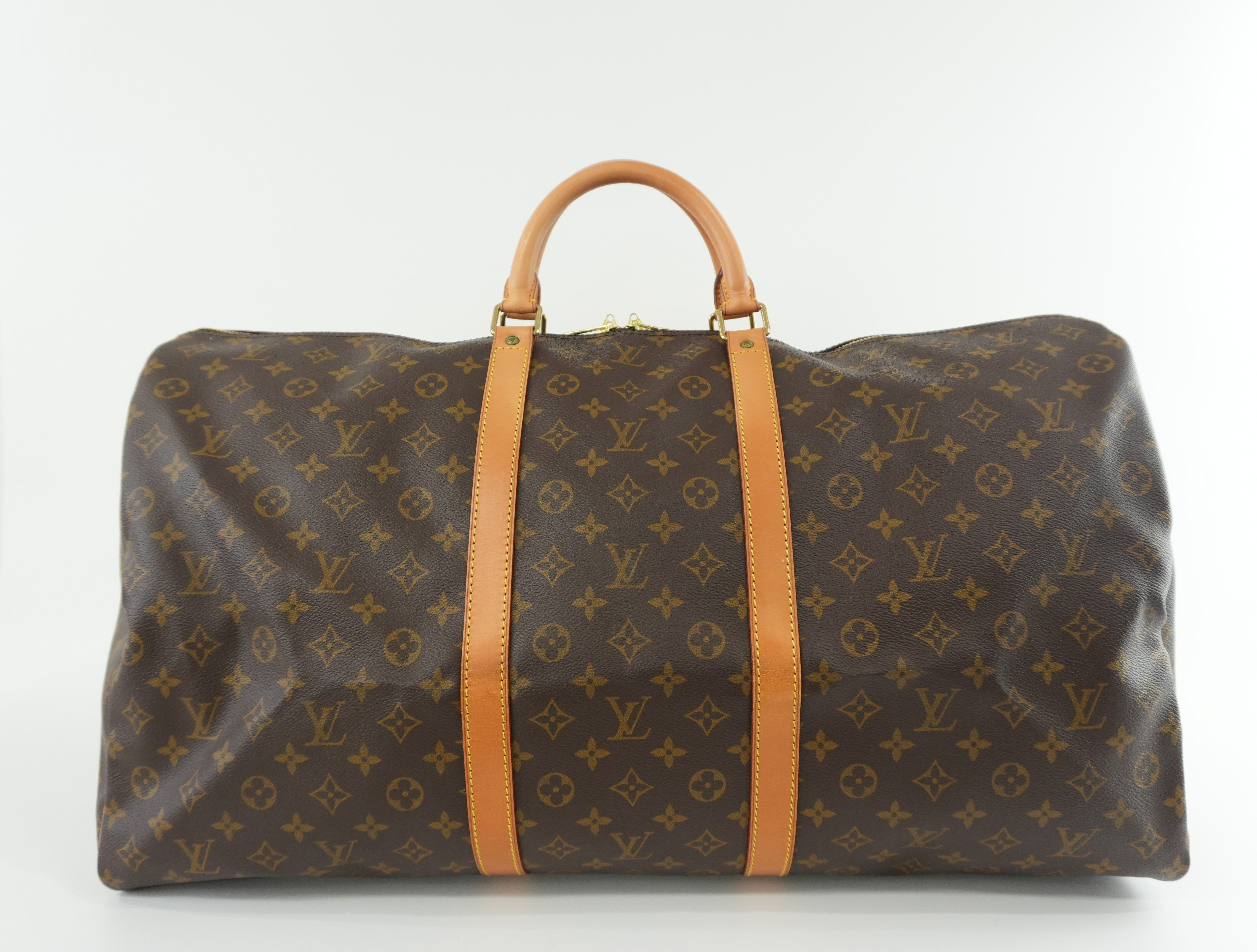 Pre-owned Louis Vuitton Monogram Keepall 60 Duffle Bag