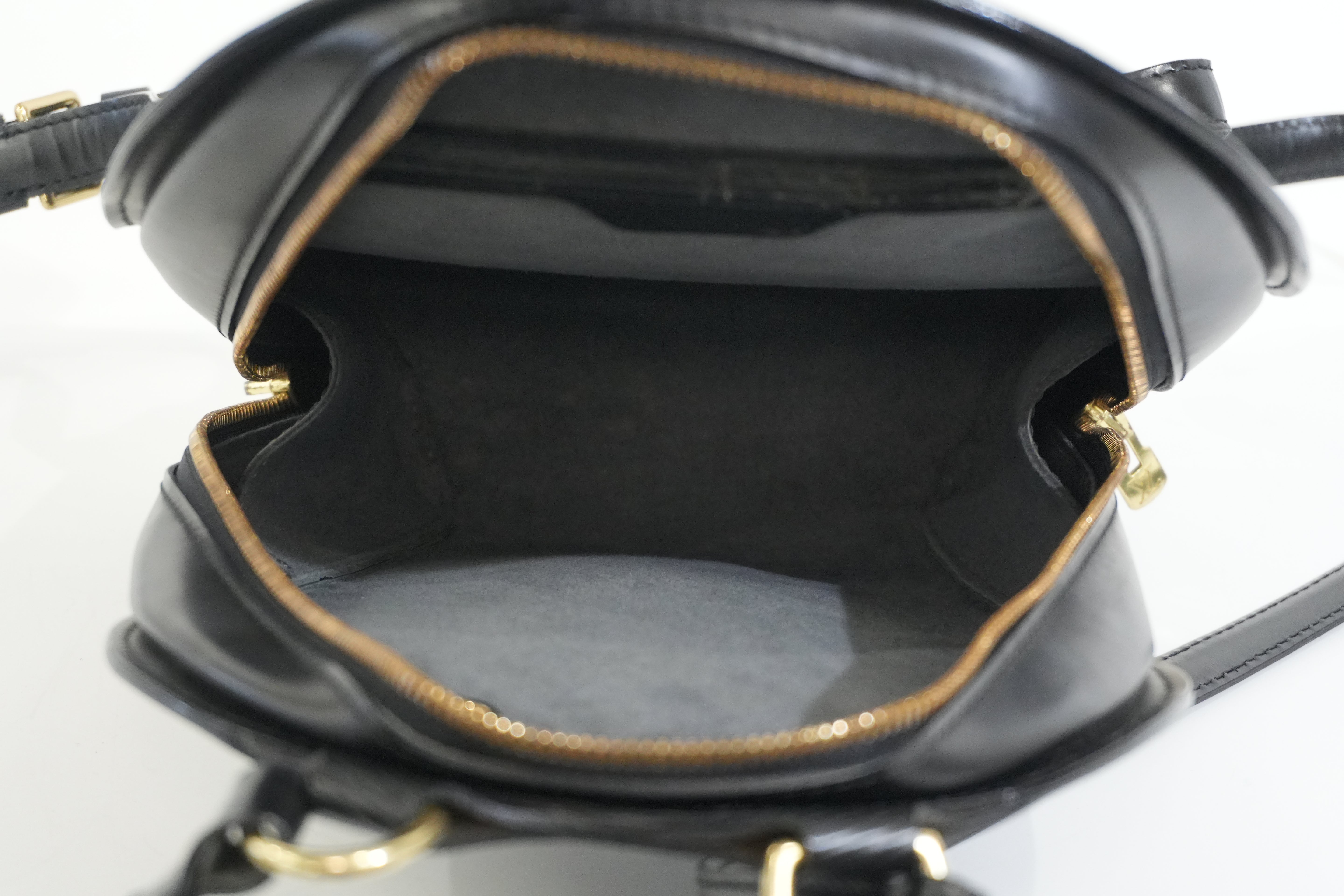 Pre-owned Louis Vuitton Leather Epi Mabillon Backpack PM Black