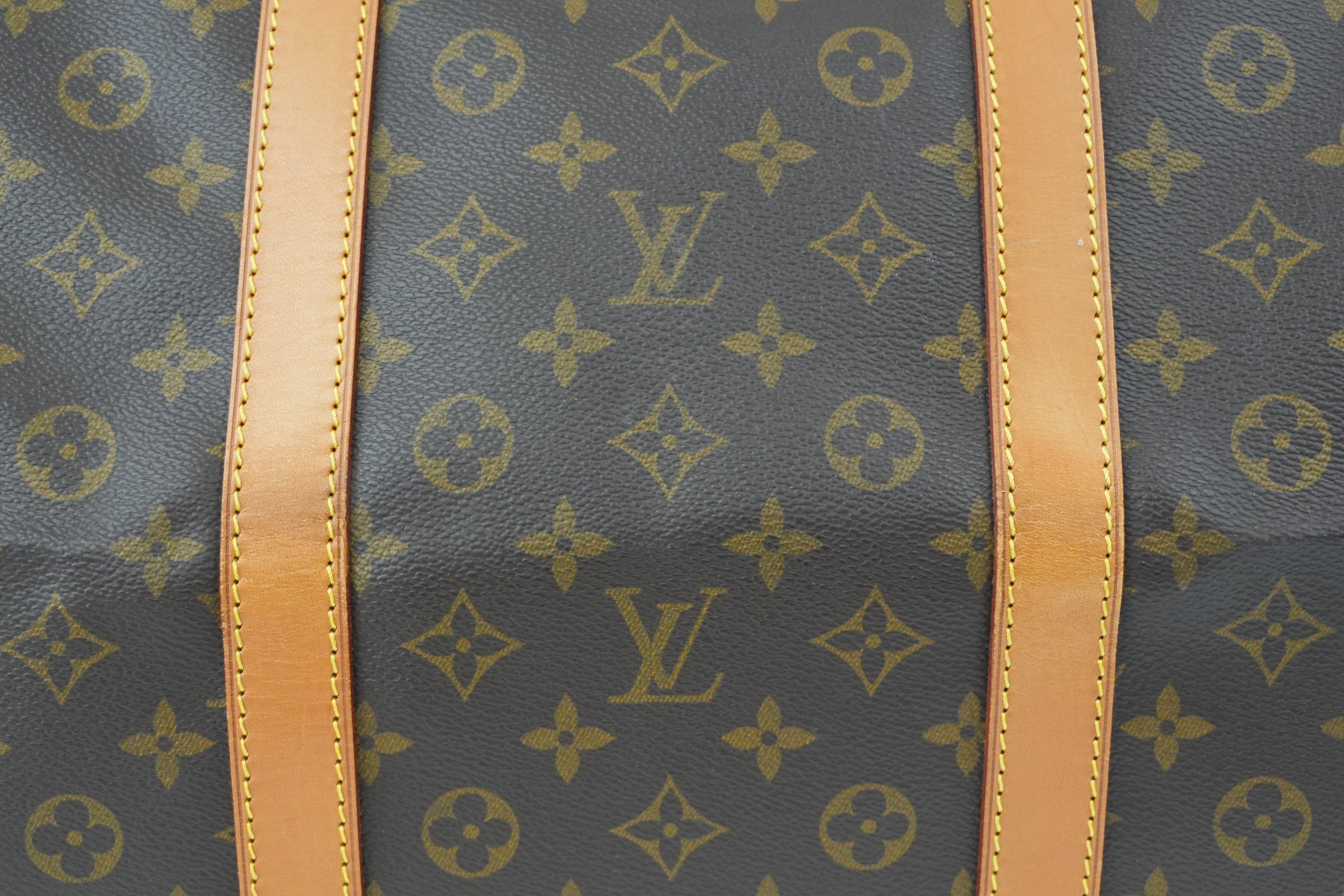 Pre-owned Louis Vuitton Monogram Keepall 60 Duffle Bag
