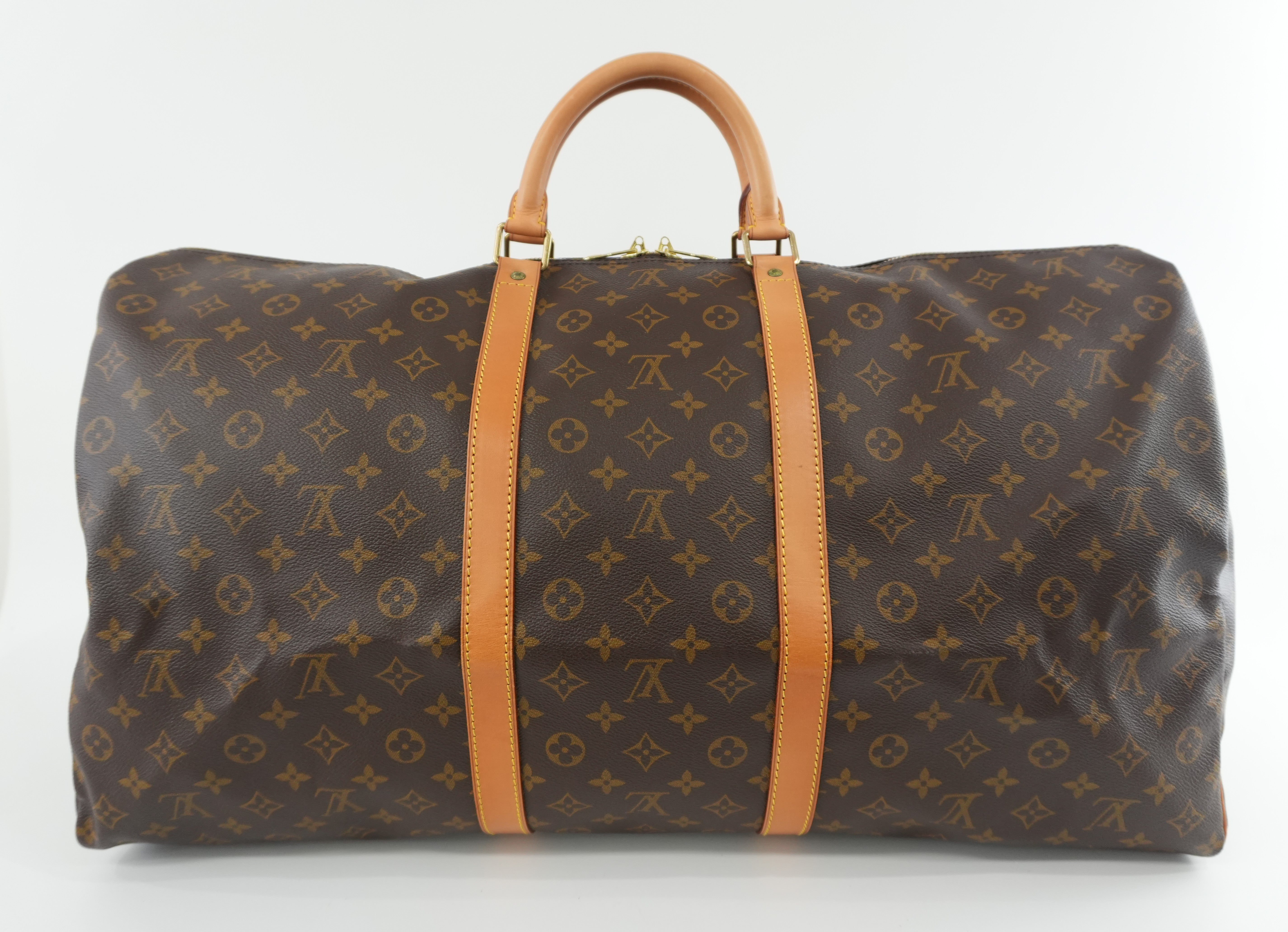 Pre-owned Louis Vuitton Monogram Keepall 60 Duffle Bag