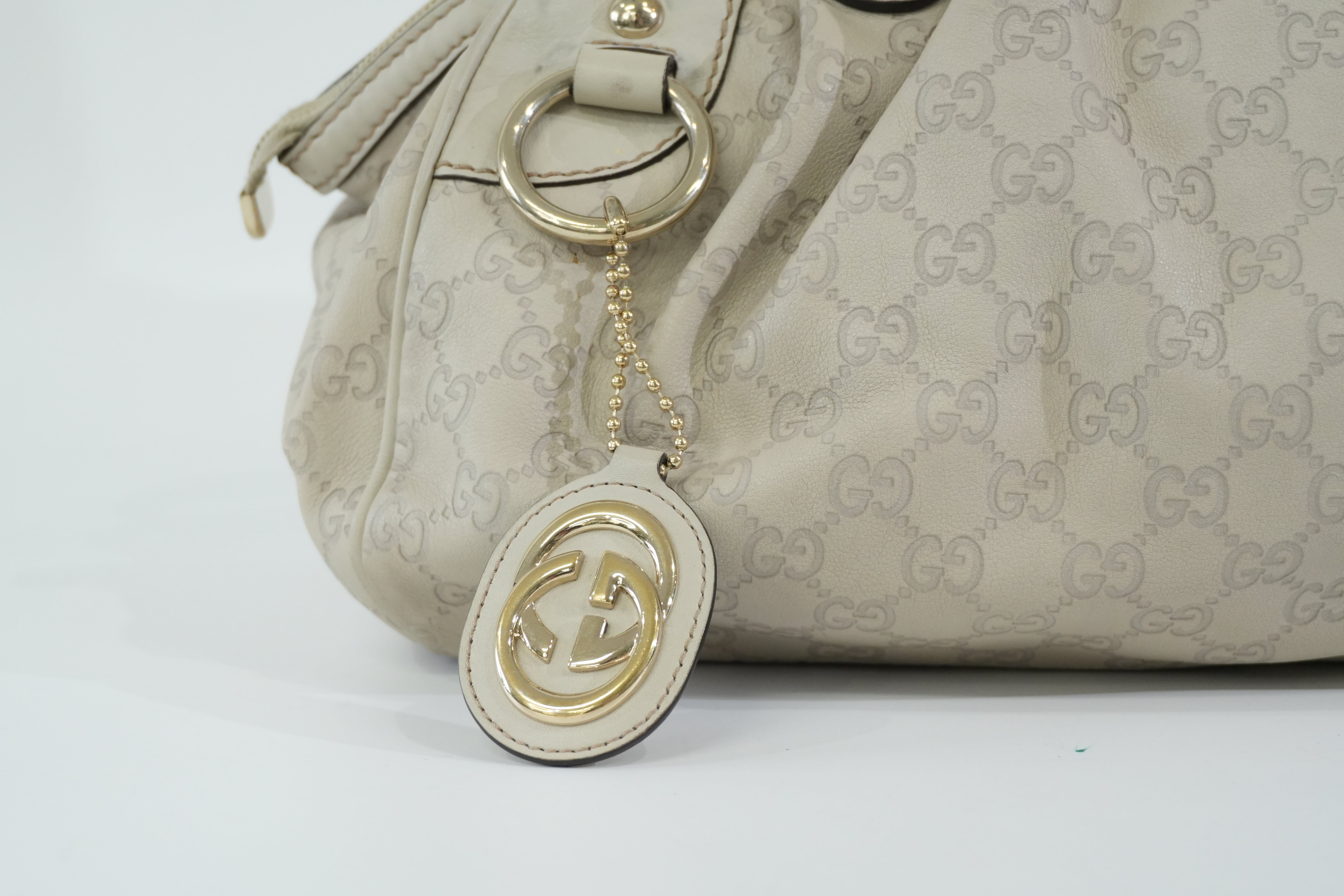 Pre-owned Gucci Two Way Sukey Shoulder Bag Ivory