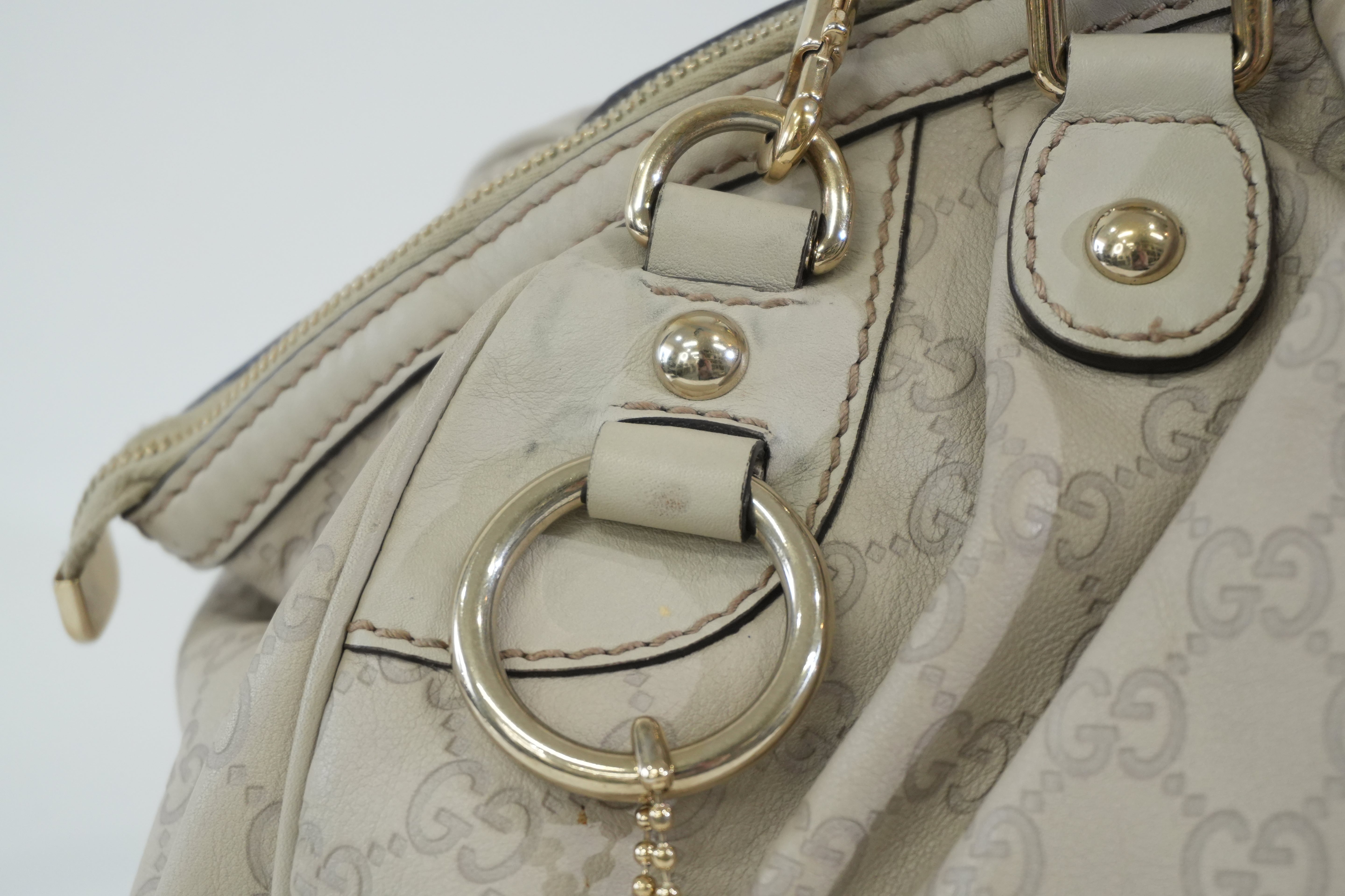 Pre-owned Gucci Two Way Sukey Shoulder Bag Ivory