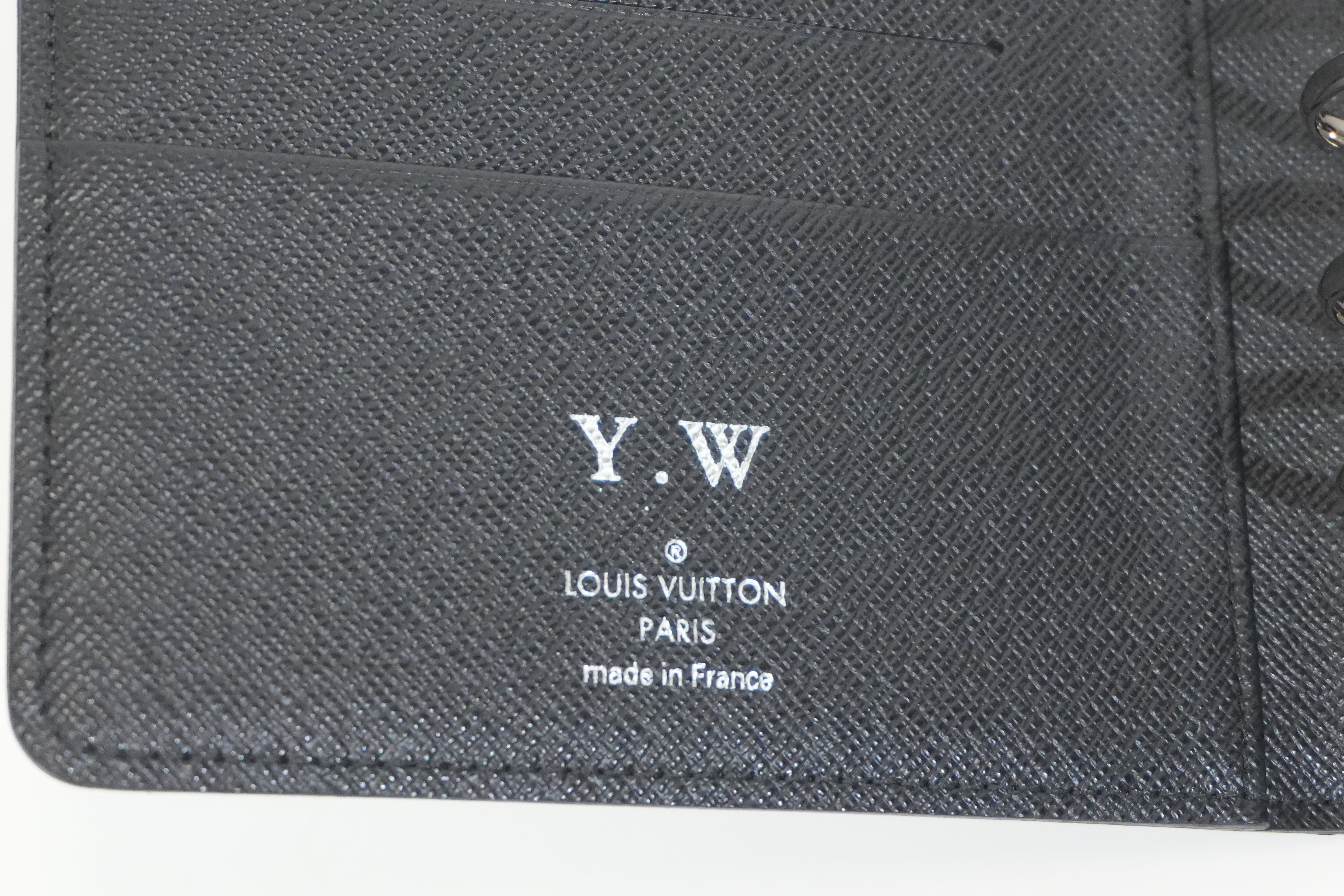 Pre-owned Louis Vuitton Damier Graphite Agenda MM