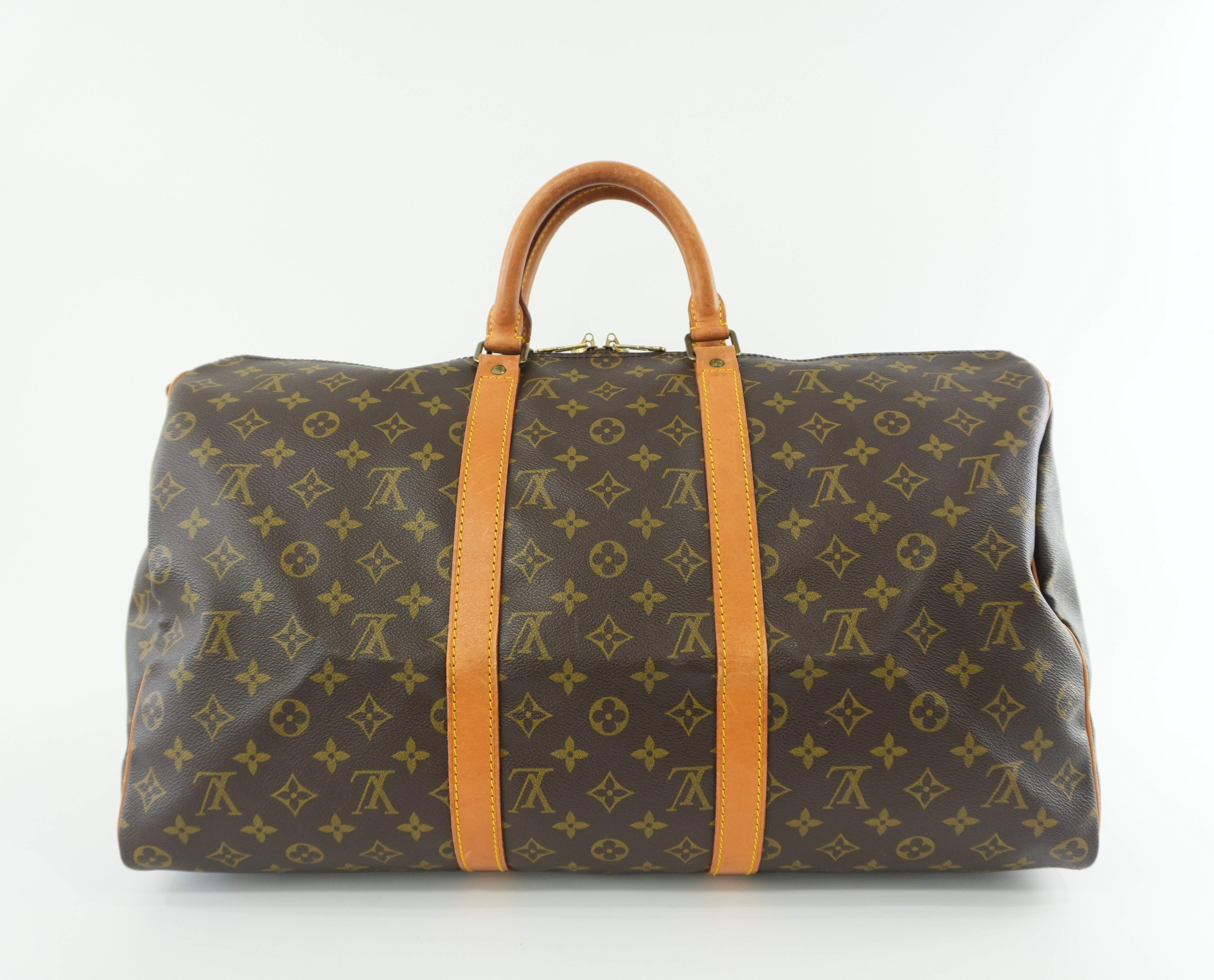 Louis Vuitton Monogram Keepall 50 Bandouliere No Strap Used