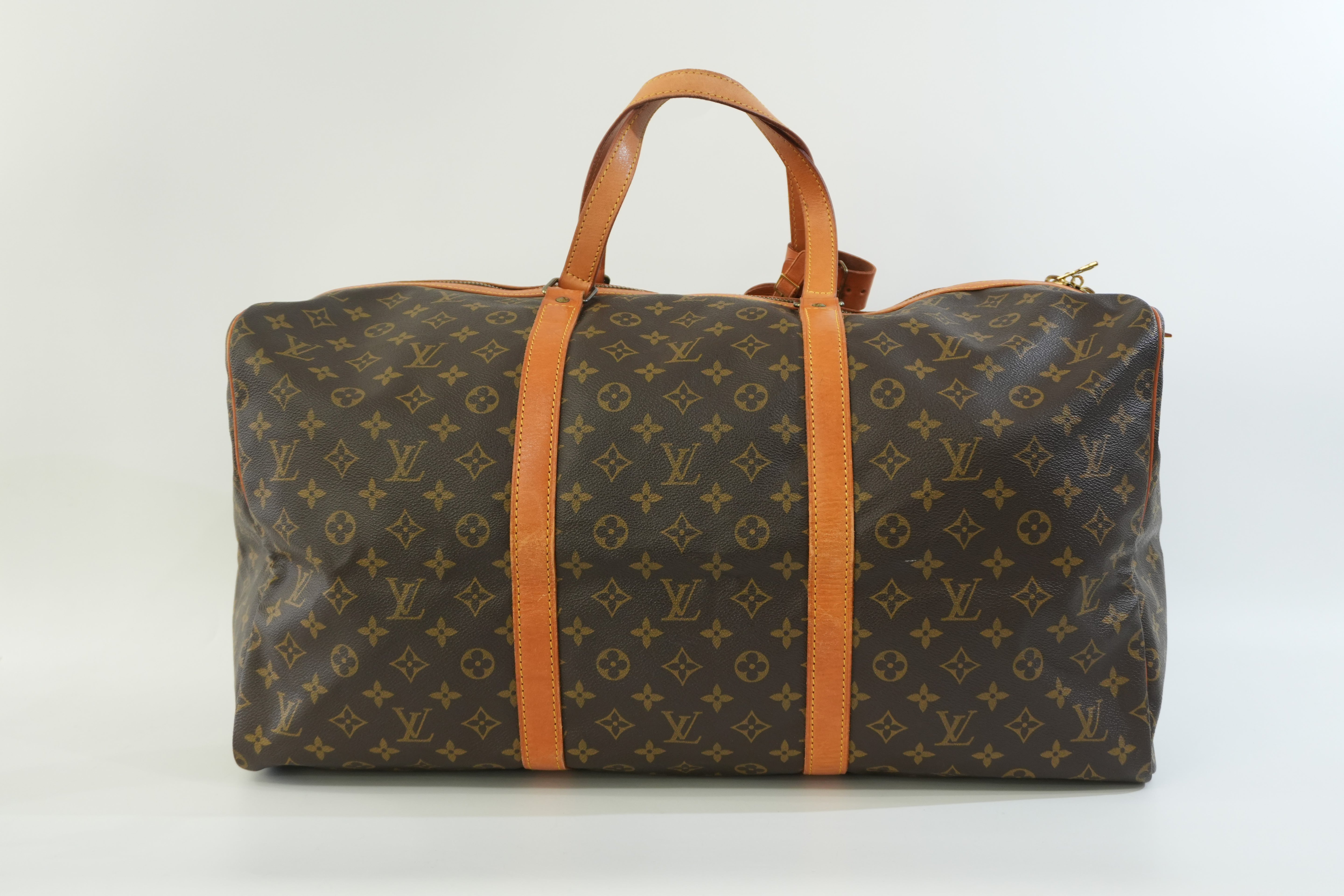 Pre-owned Louis Vuitton Monogram Sac Souple 55 Boston Bag