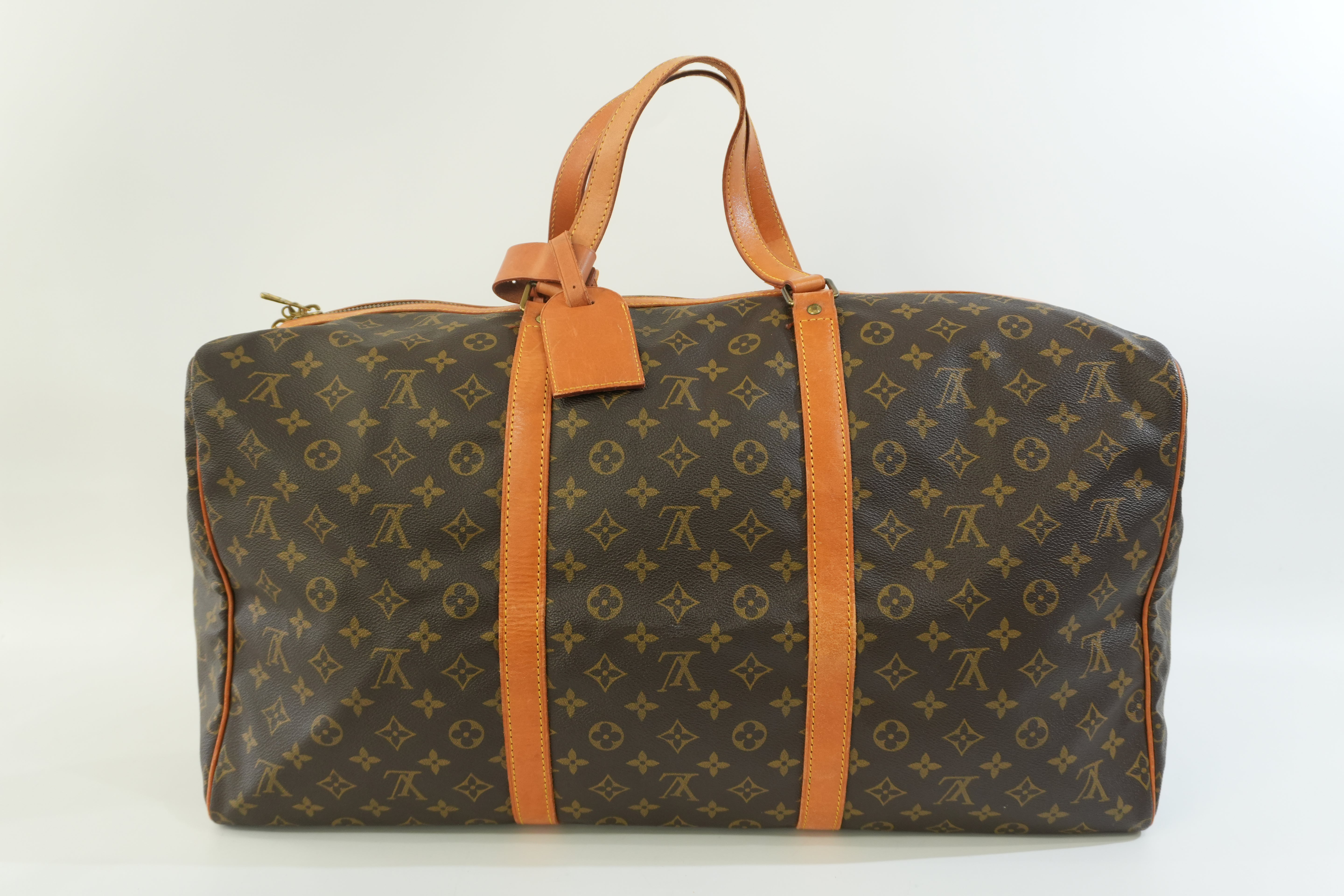 Pre-owned Louis Vuitton Monogram Sac Souple 55 Boston Bag