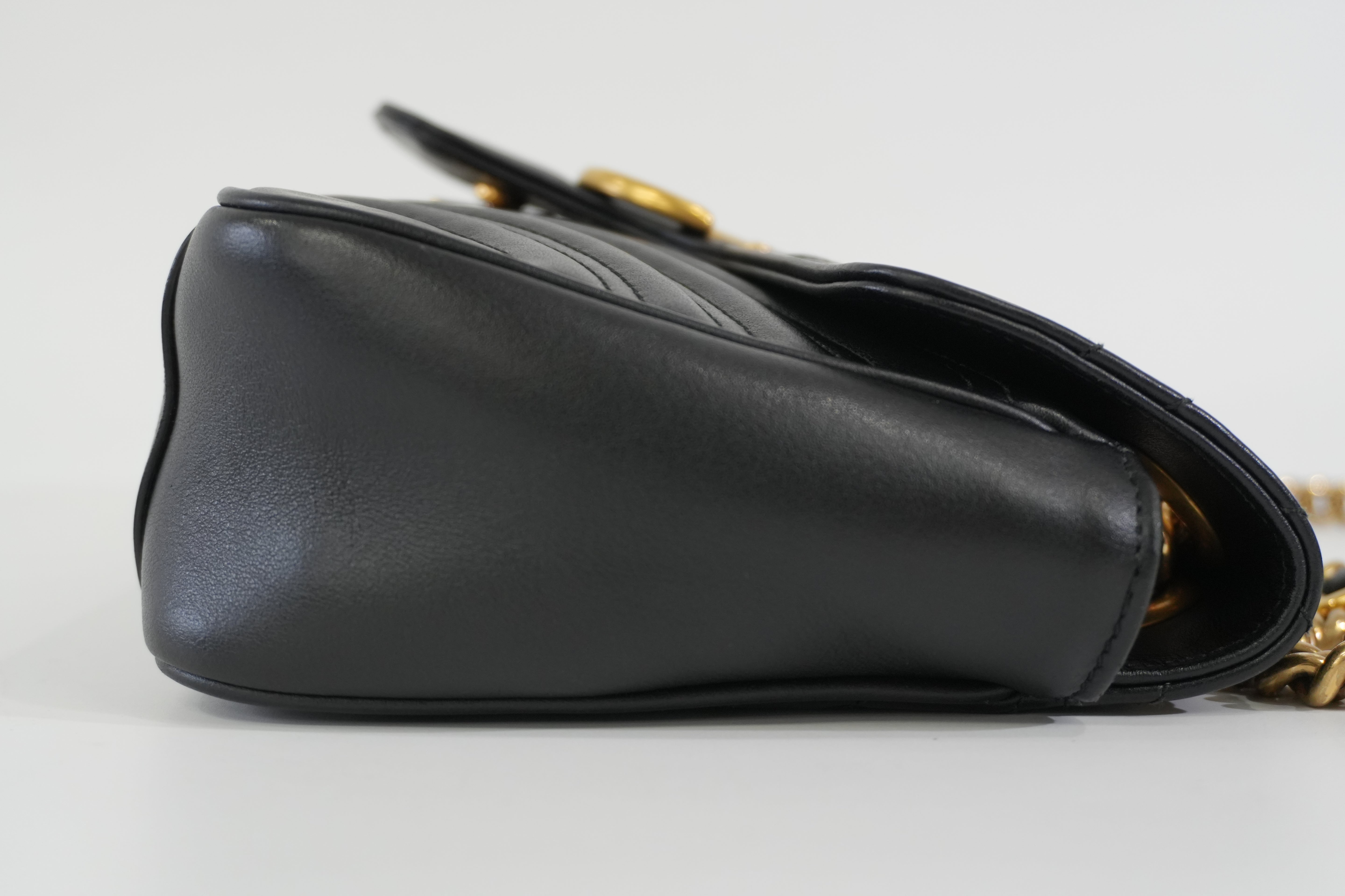 Pre-owned Gucci Marmont Shoulder Bag Black