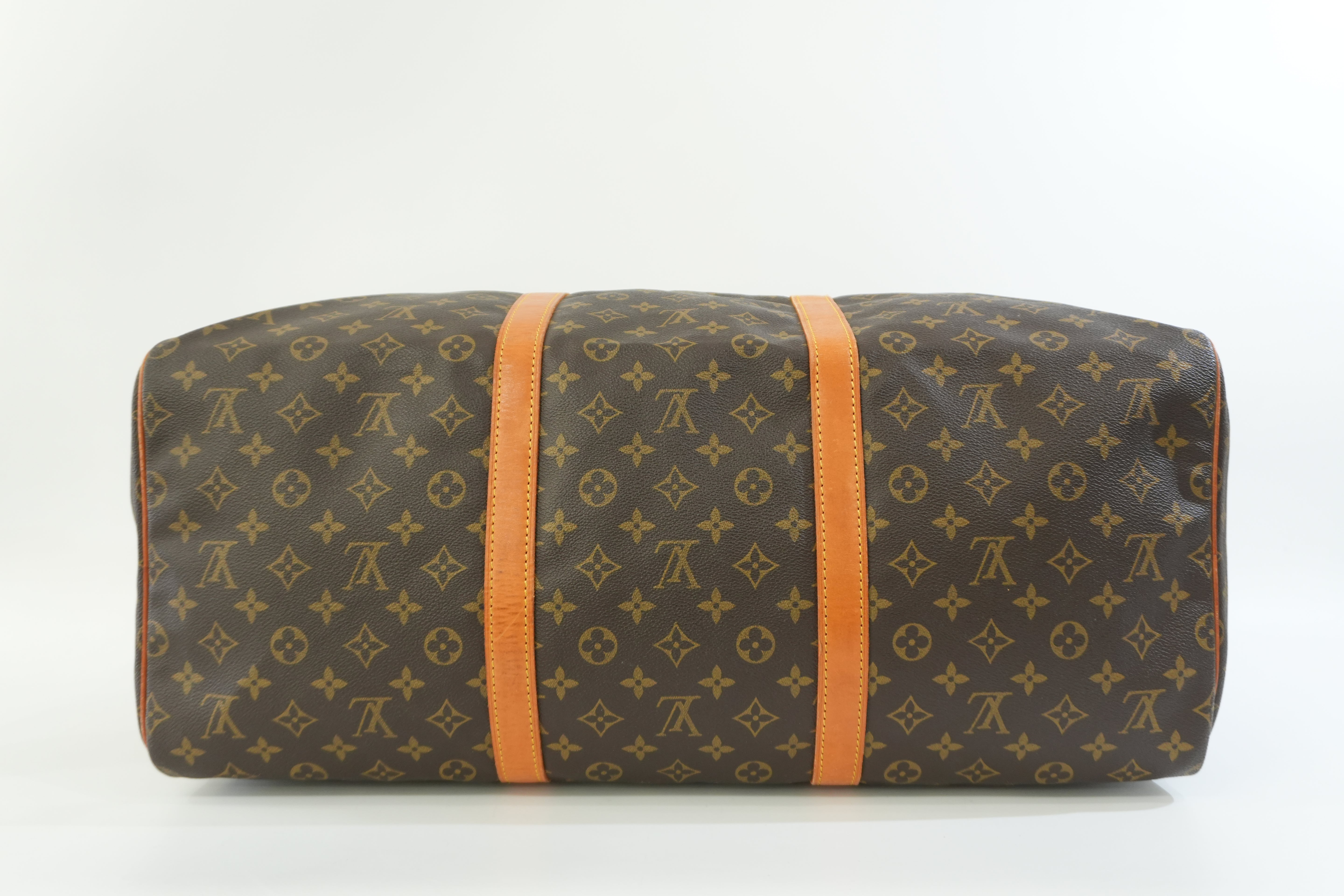 Pre-owned Louis Vuitton Monogram Sac Souple 55 Boston Bag