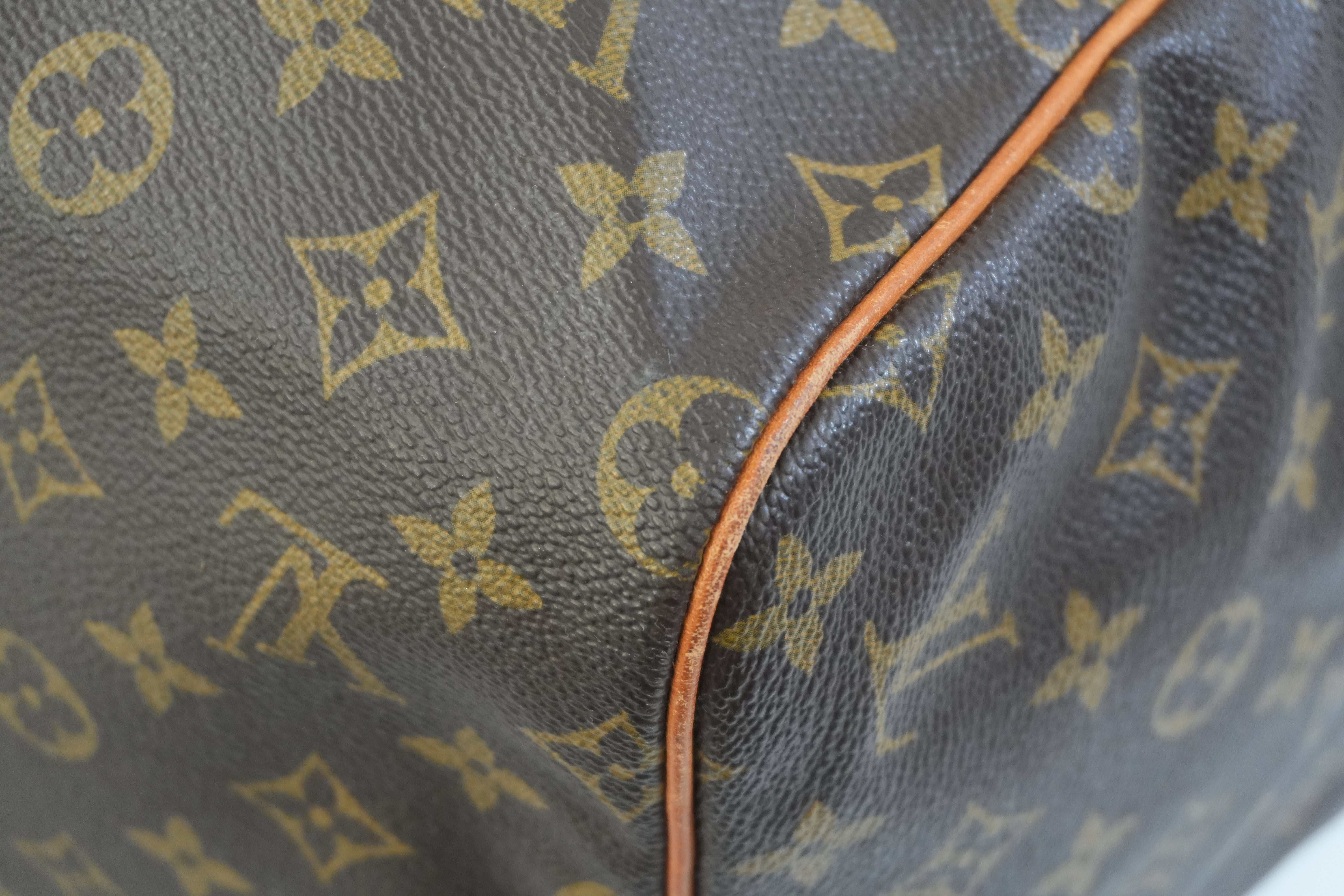 Pre-owned Louis Vuitton Monogram Sac Souple 55 Boston Bag
