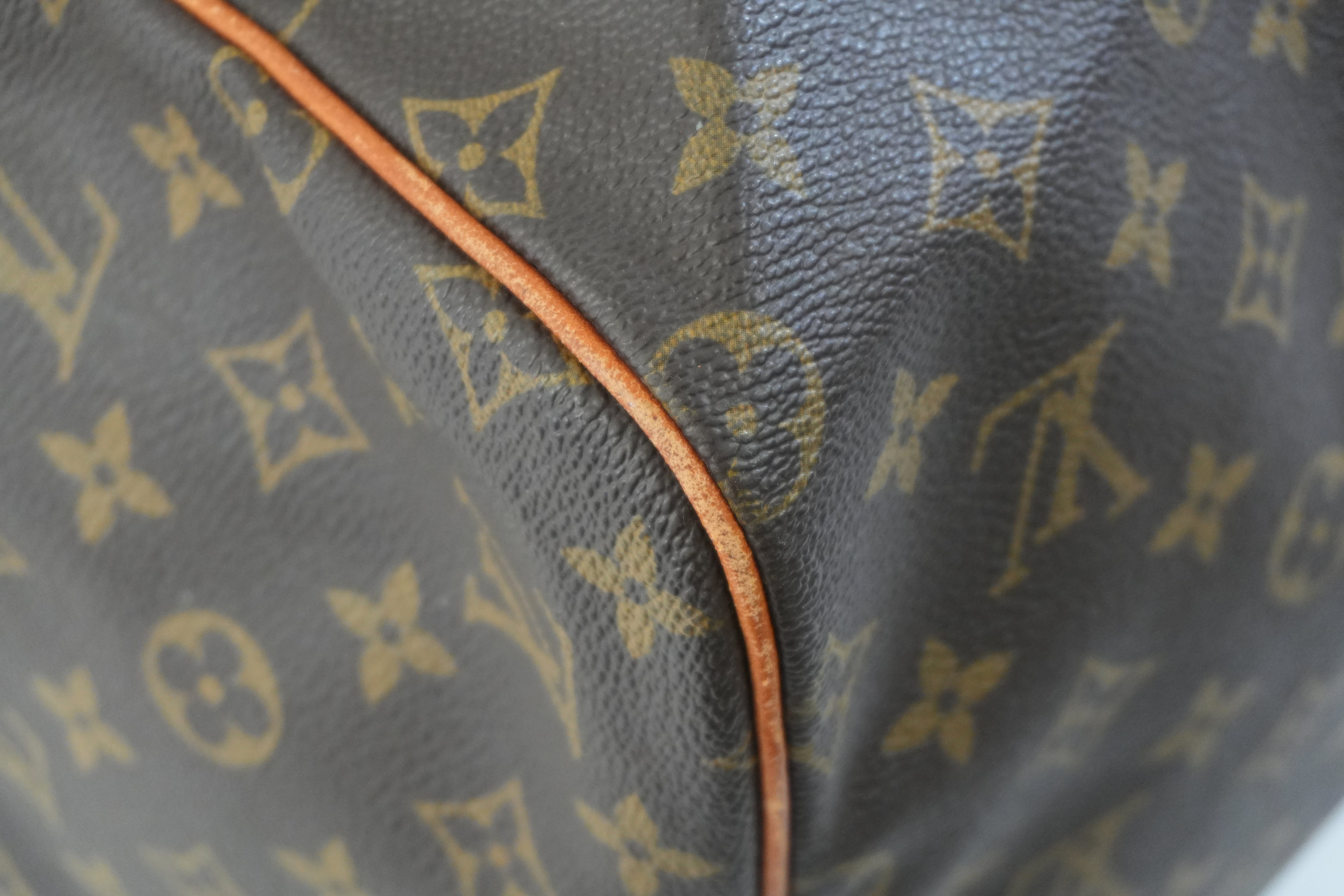 Pre-owned Louis Vuitton Monogram Sac Souple 55 Boston Bag