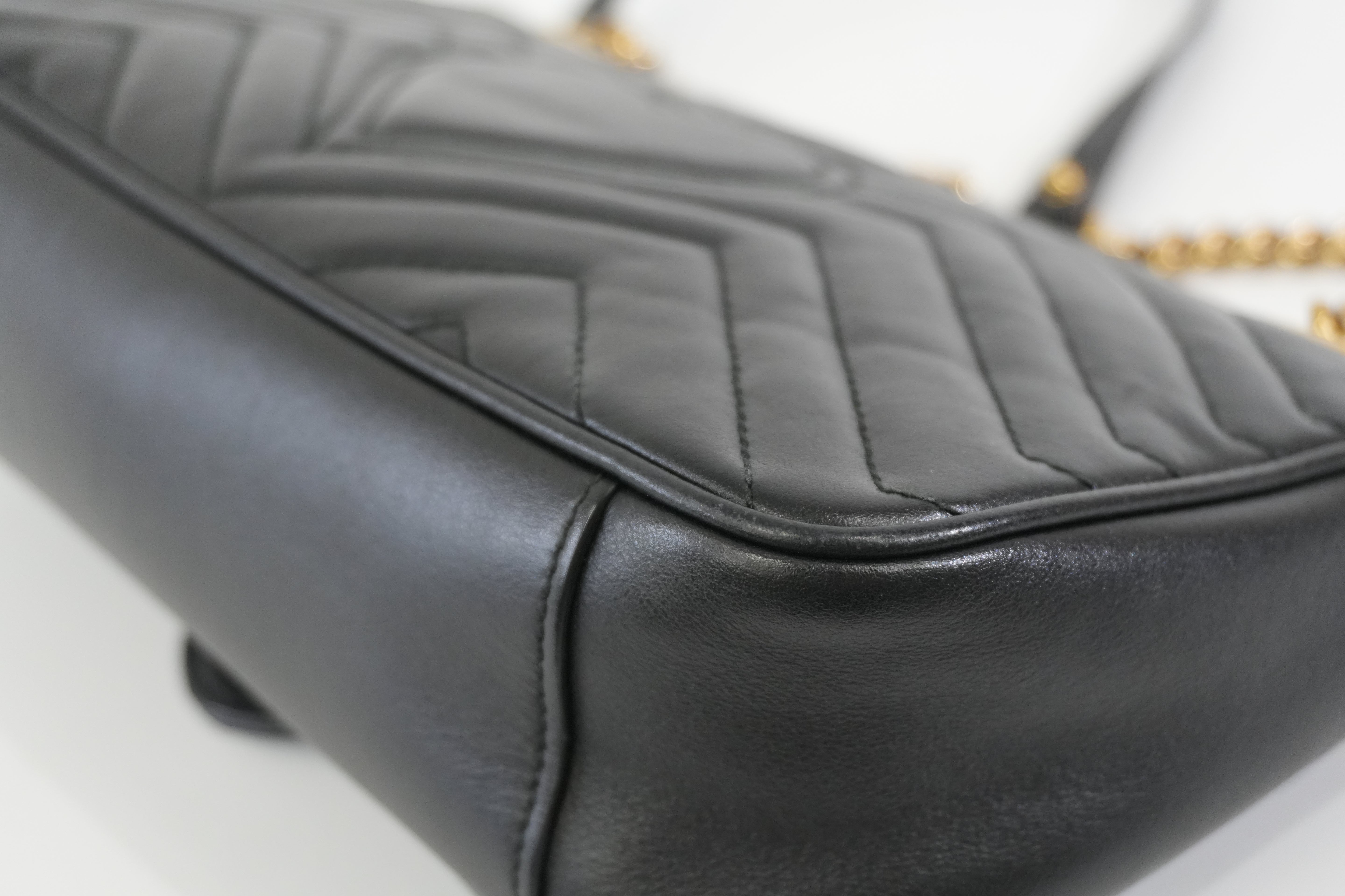 Pre-owned Gucci Marmont Shoulder Bag Black