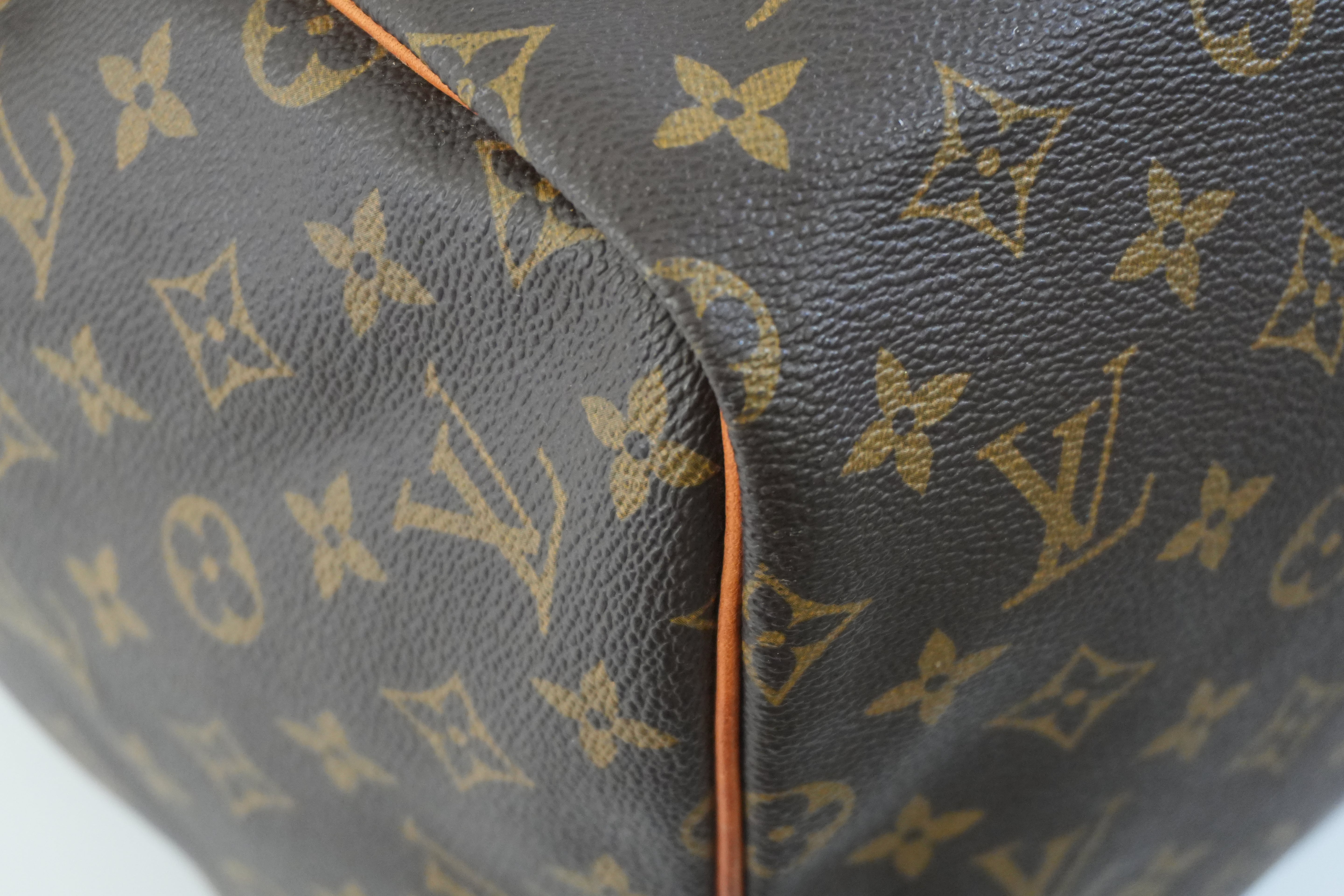 Pre-owned Louis Vuitton Monogram Sac Souple 55 Boston Bag