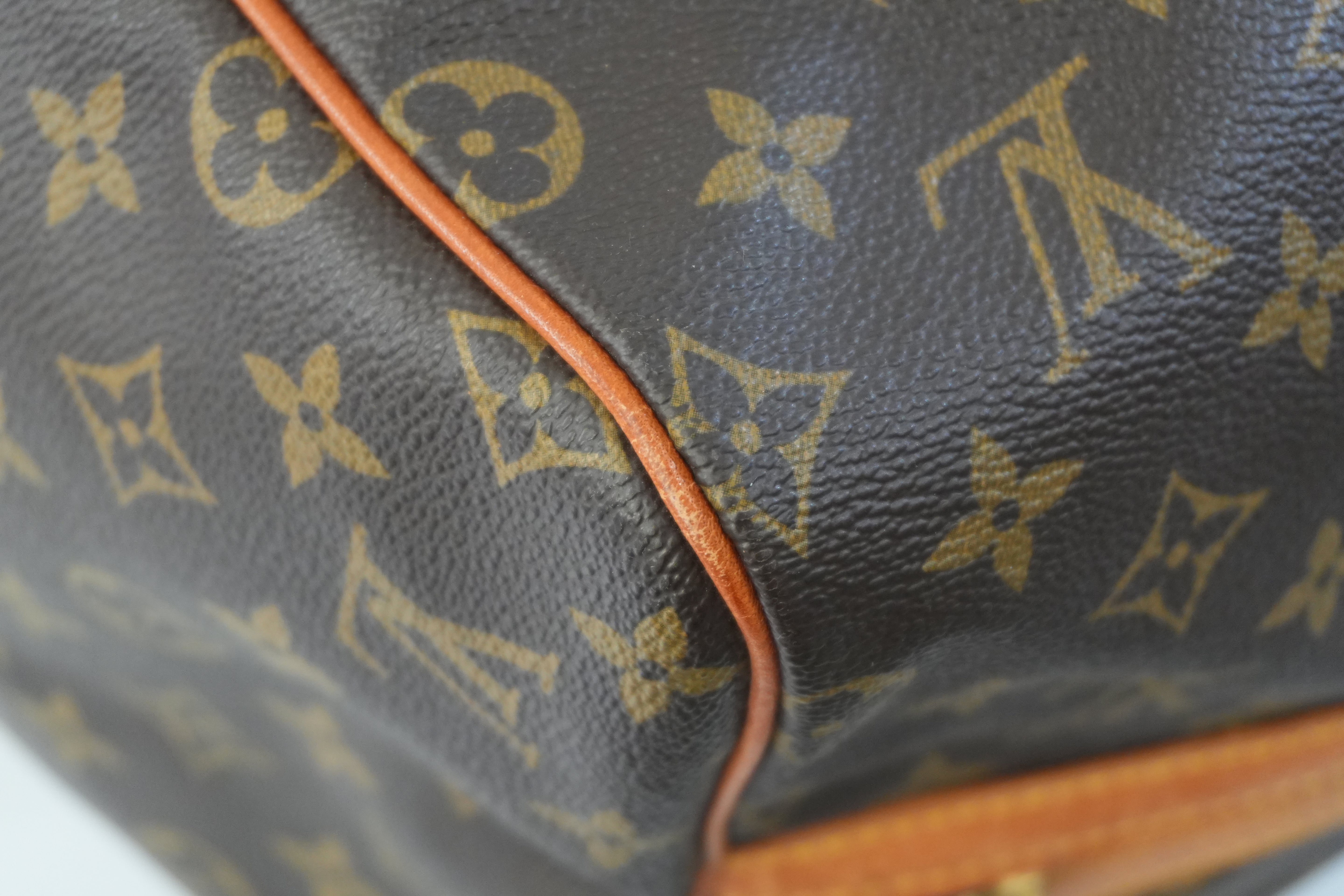Pre-owned Louis Vuitton Monogram Sac Souple 55 Boston Bag