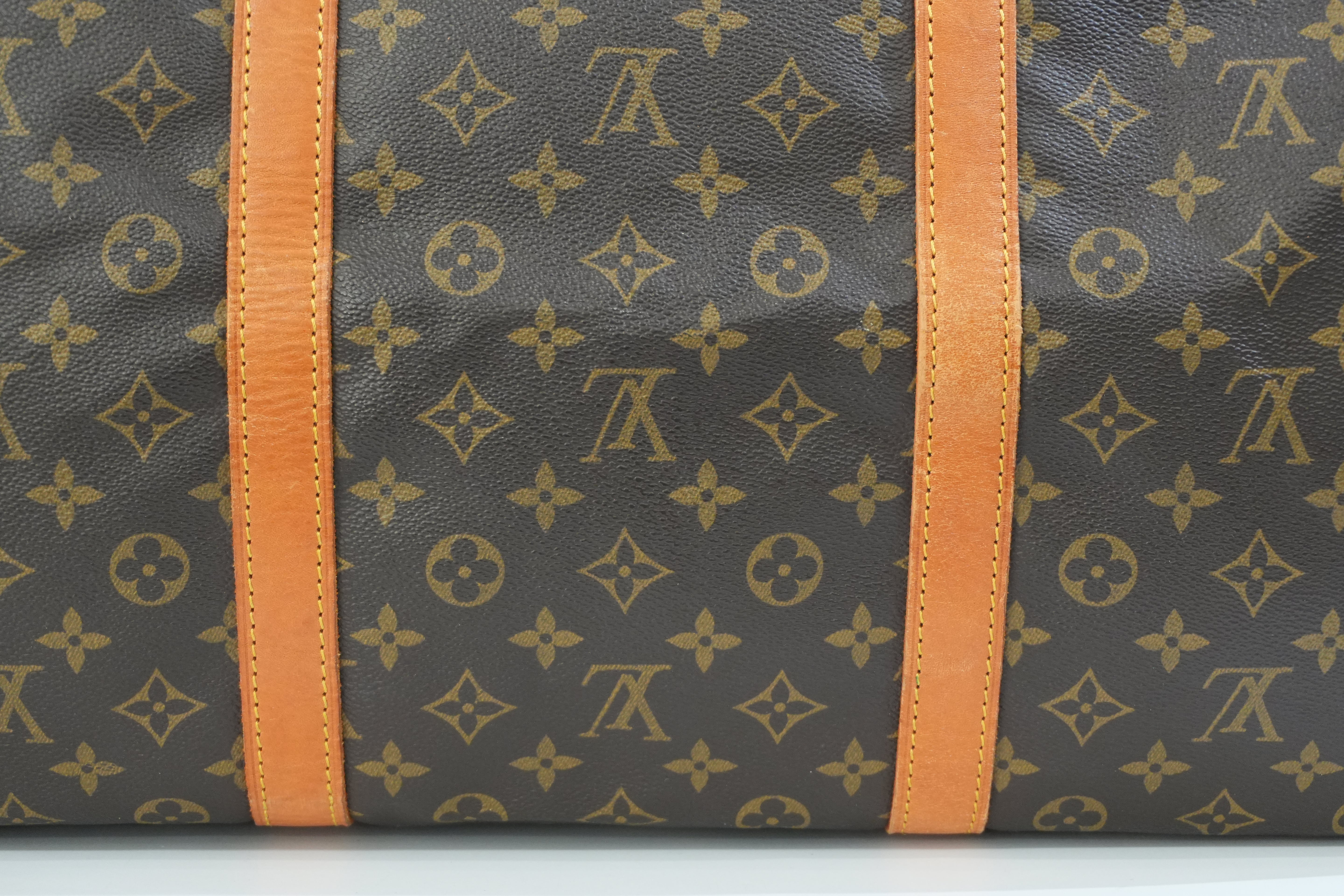 Pre-owned Louis Vuitton Monogram Sac Souple 55 Boston Bag