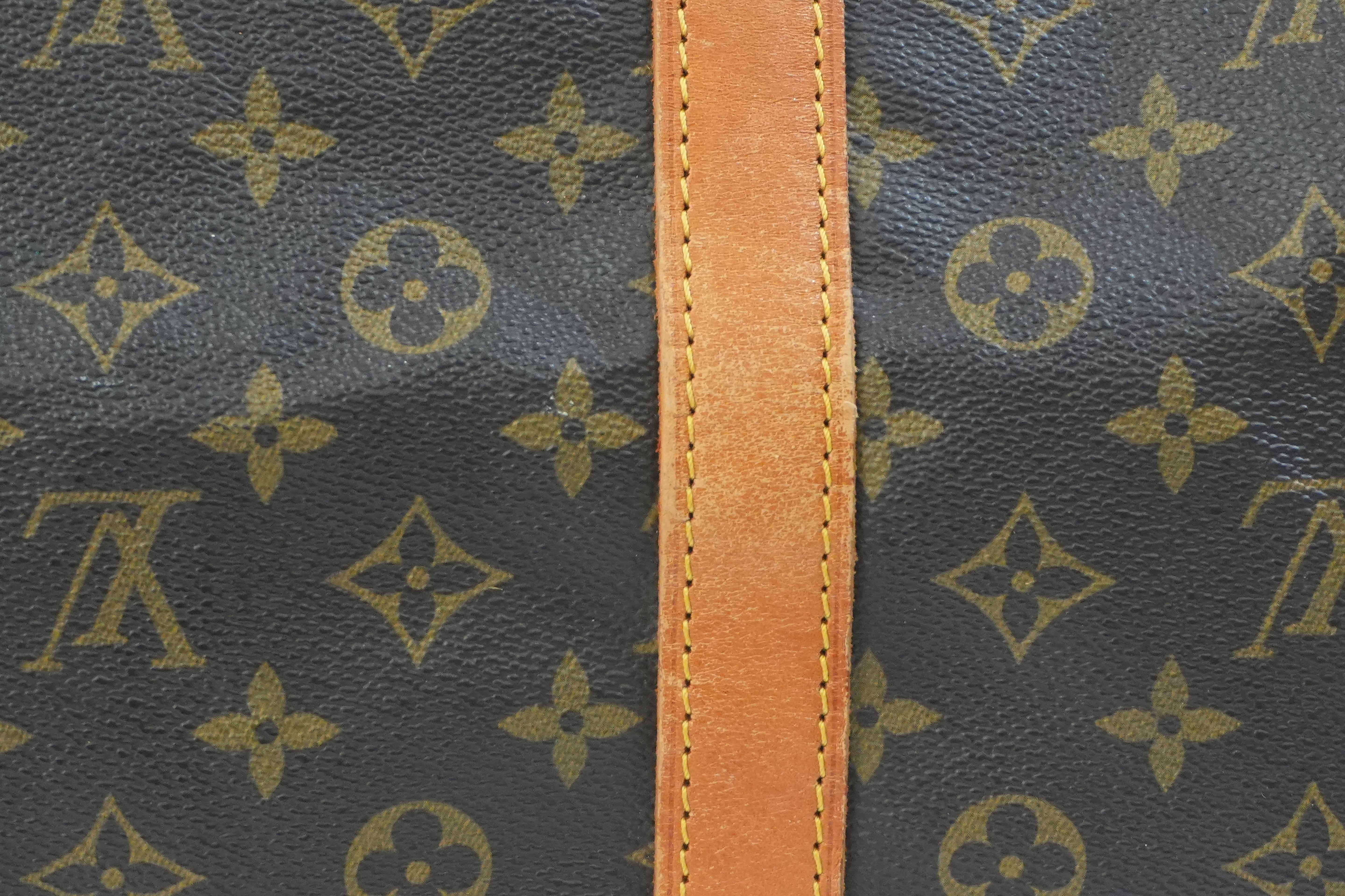 Pre-owned Louis Vuitton Monogram Sac Souple 55 Boston Bag