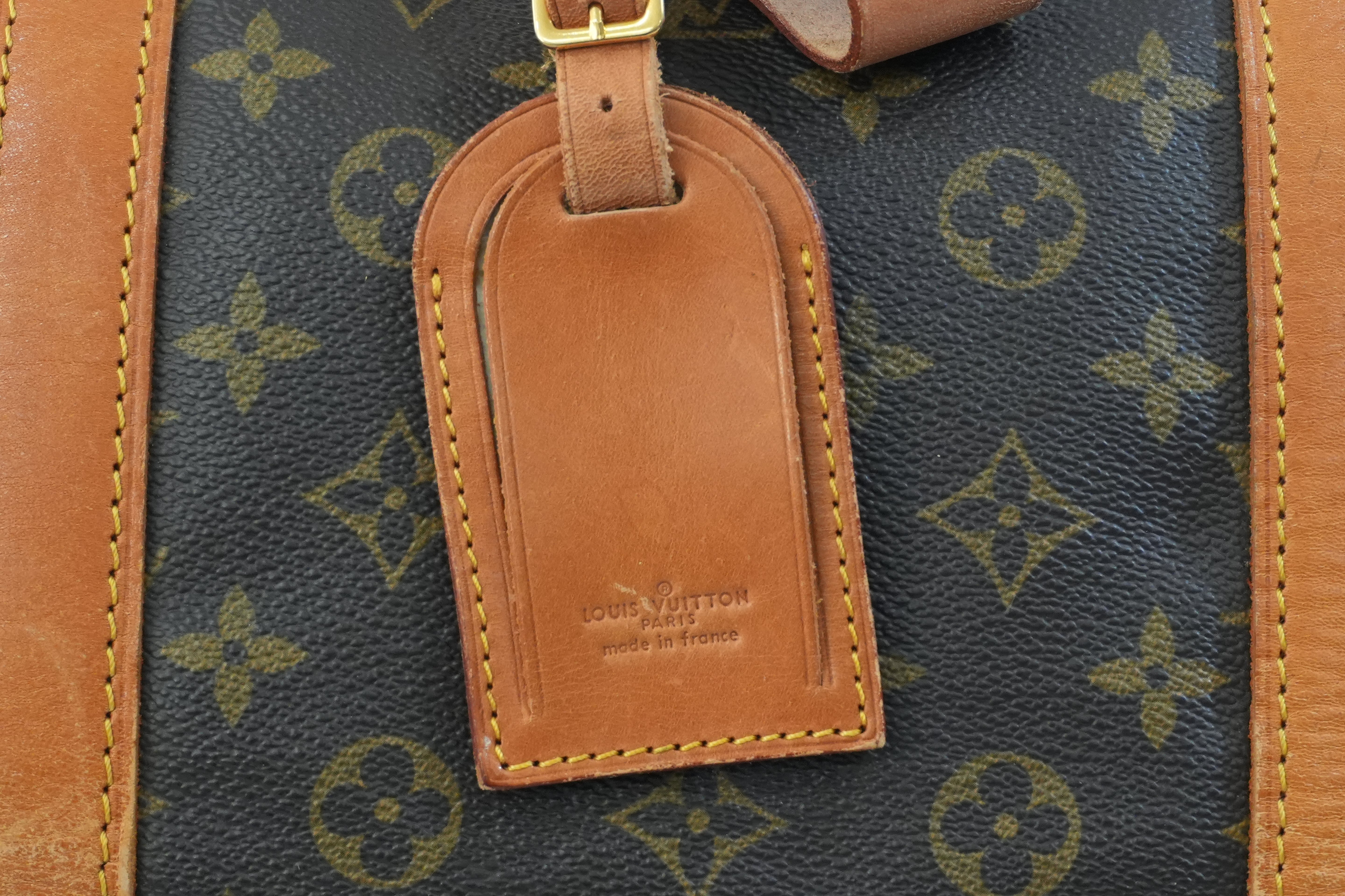 Pre-owned Louis Vuitton Monogram Sac Souple 55 Boston Bag