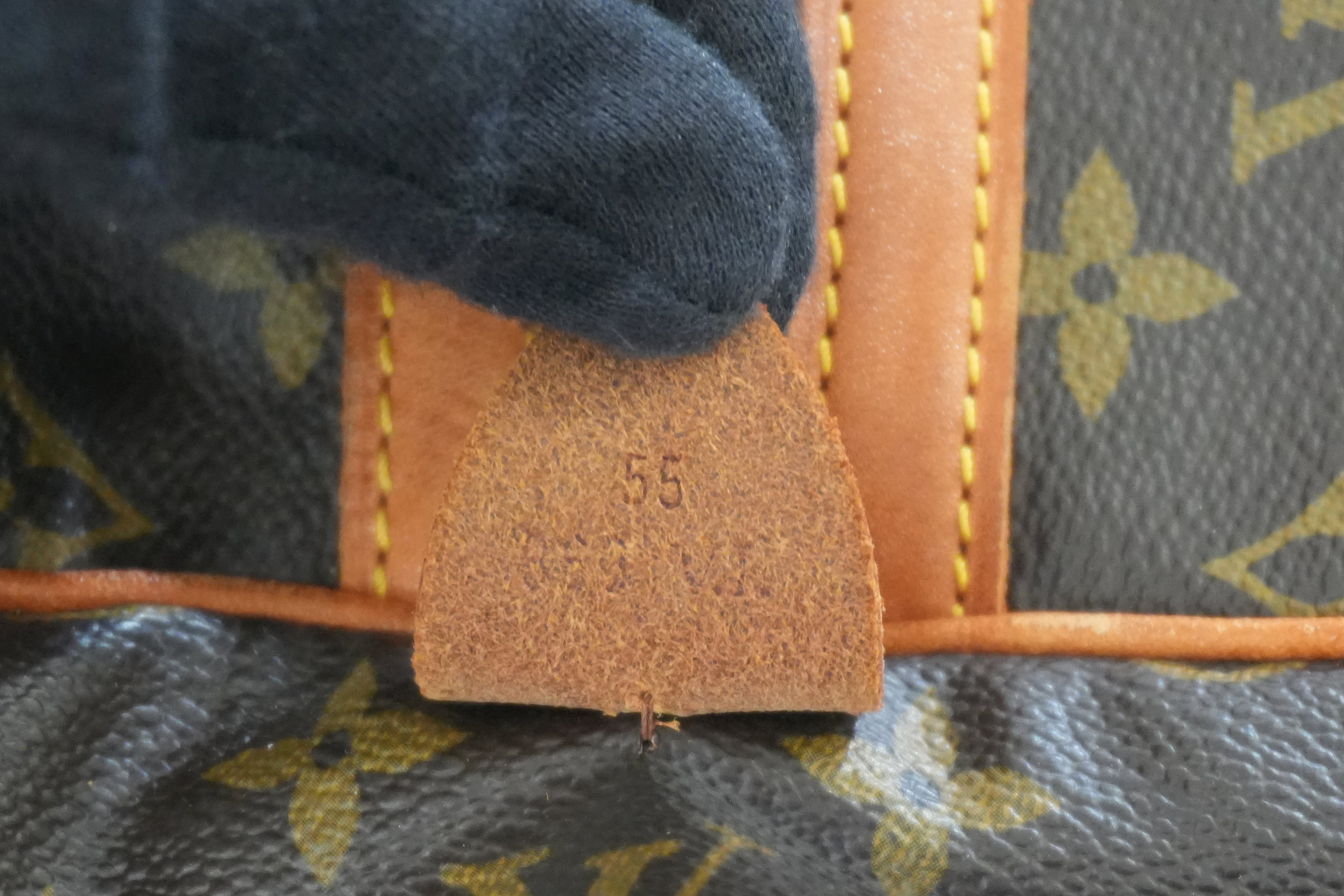 Pre-owned Louis Vuitton Monogram Sac Souple 55 Boston Bag