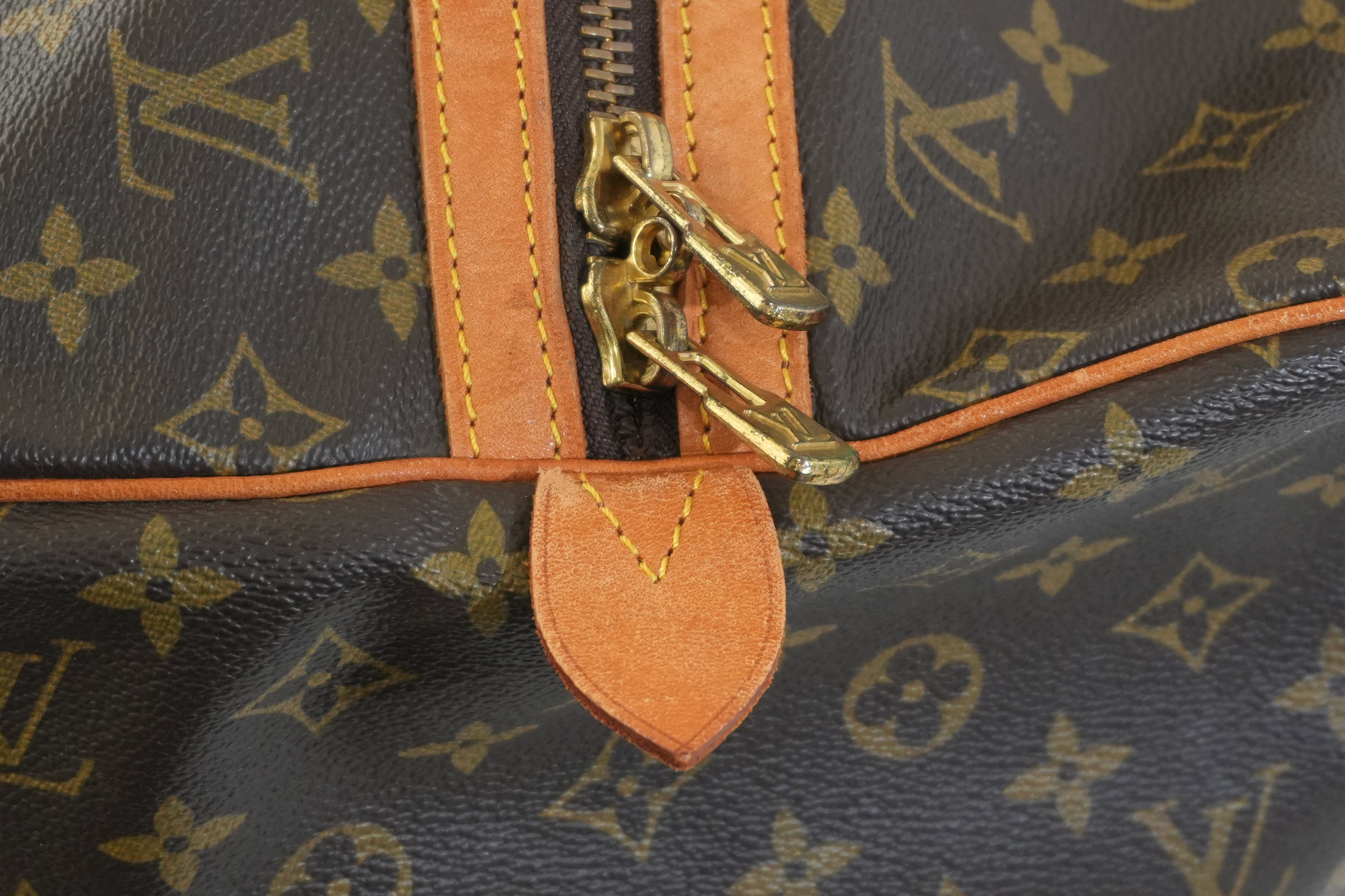 Pre-owned Louis Vuitton Monogram Sac Souple 55 Boston Bag
