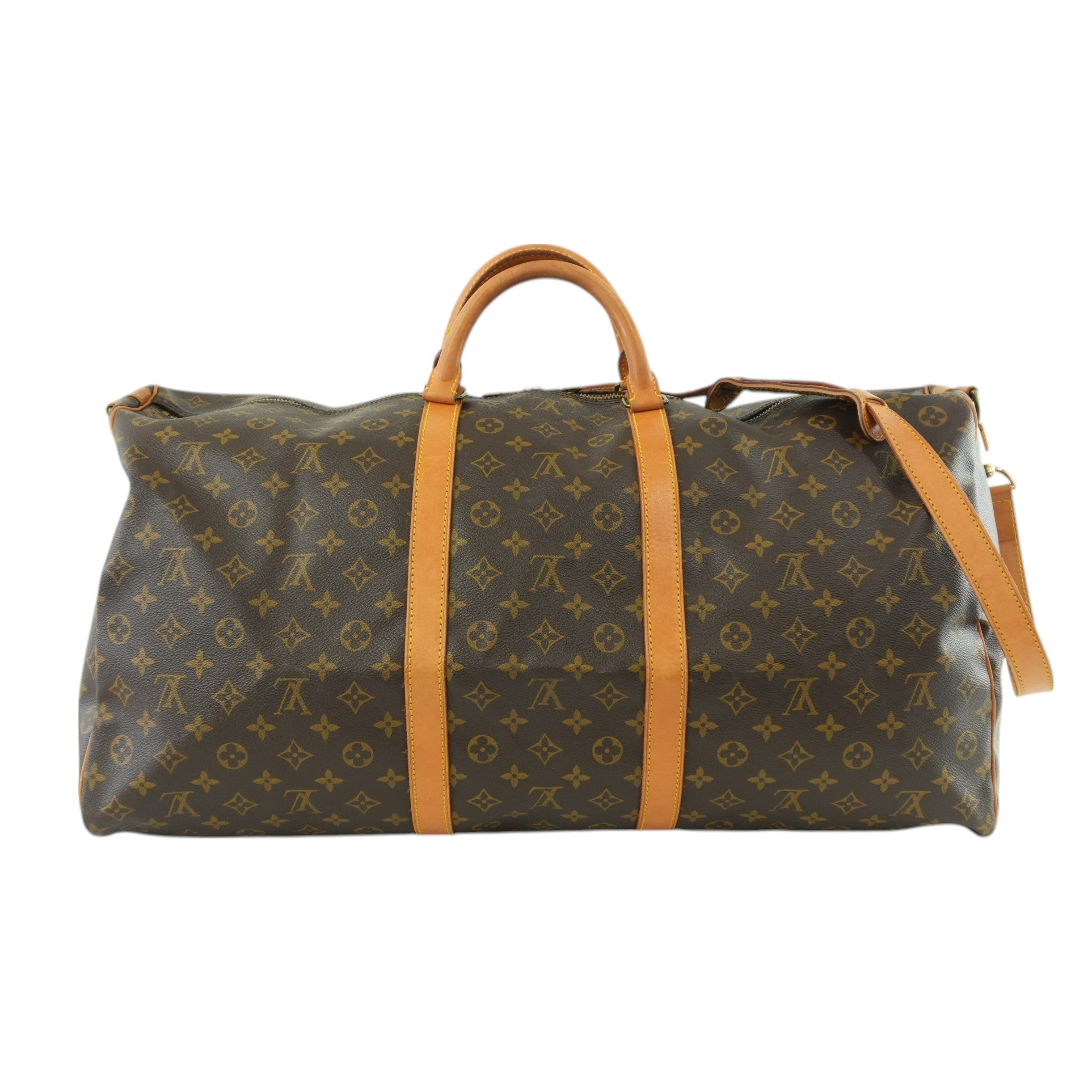 Pre-owned Louis Vuitton Monogram Keepall 60 Bandouliere