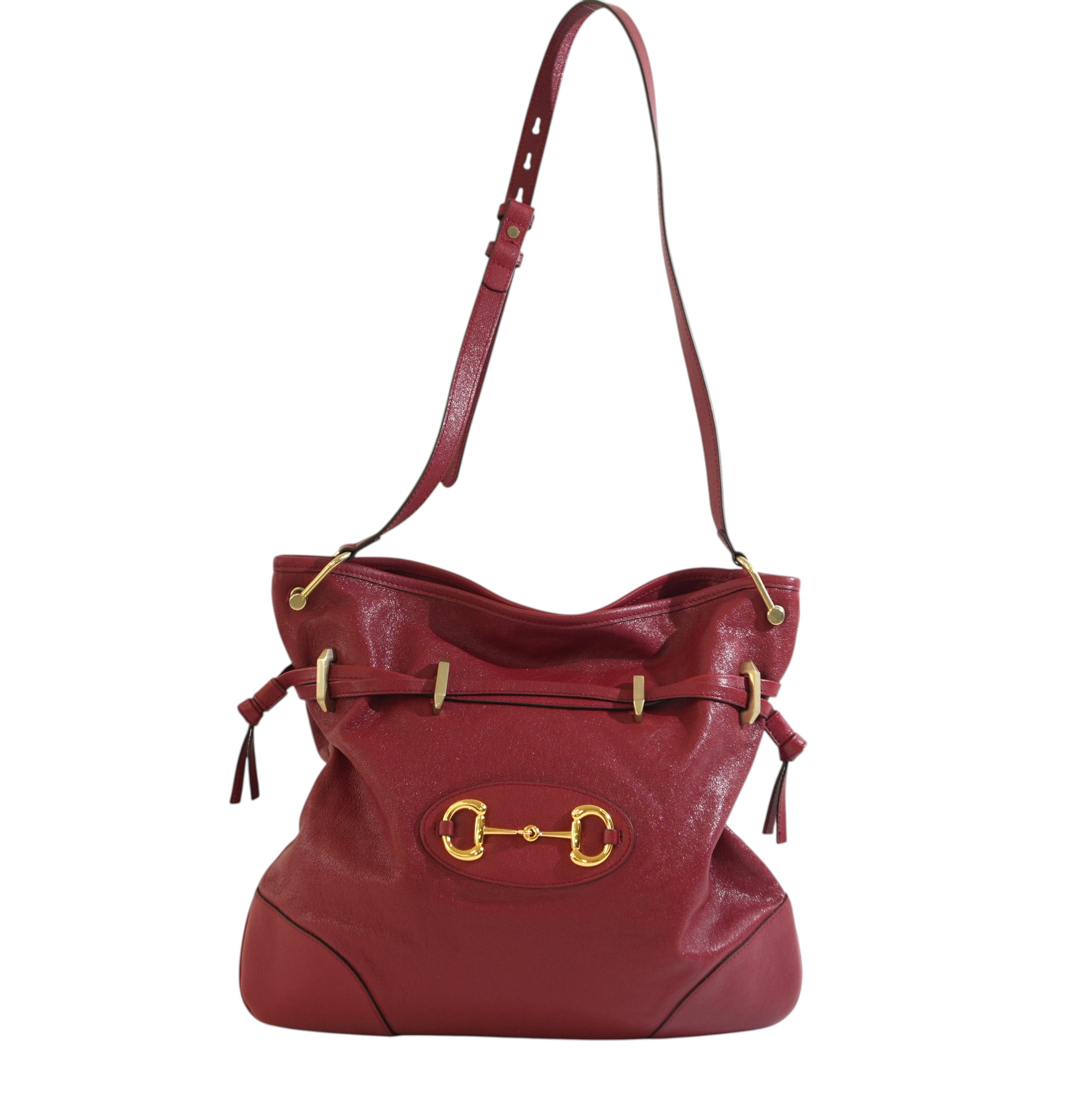 Pre-owned Gucci Horsebit 1955 Messenger Bag Red