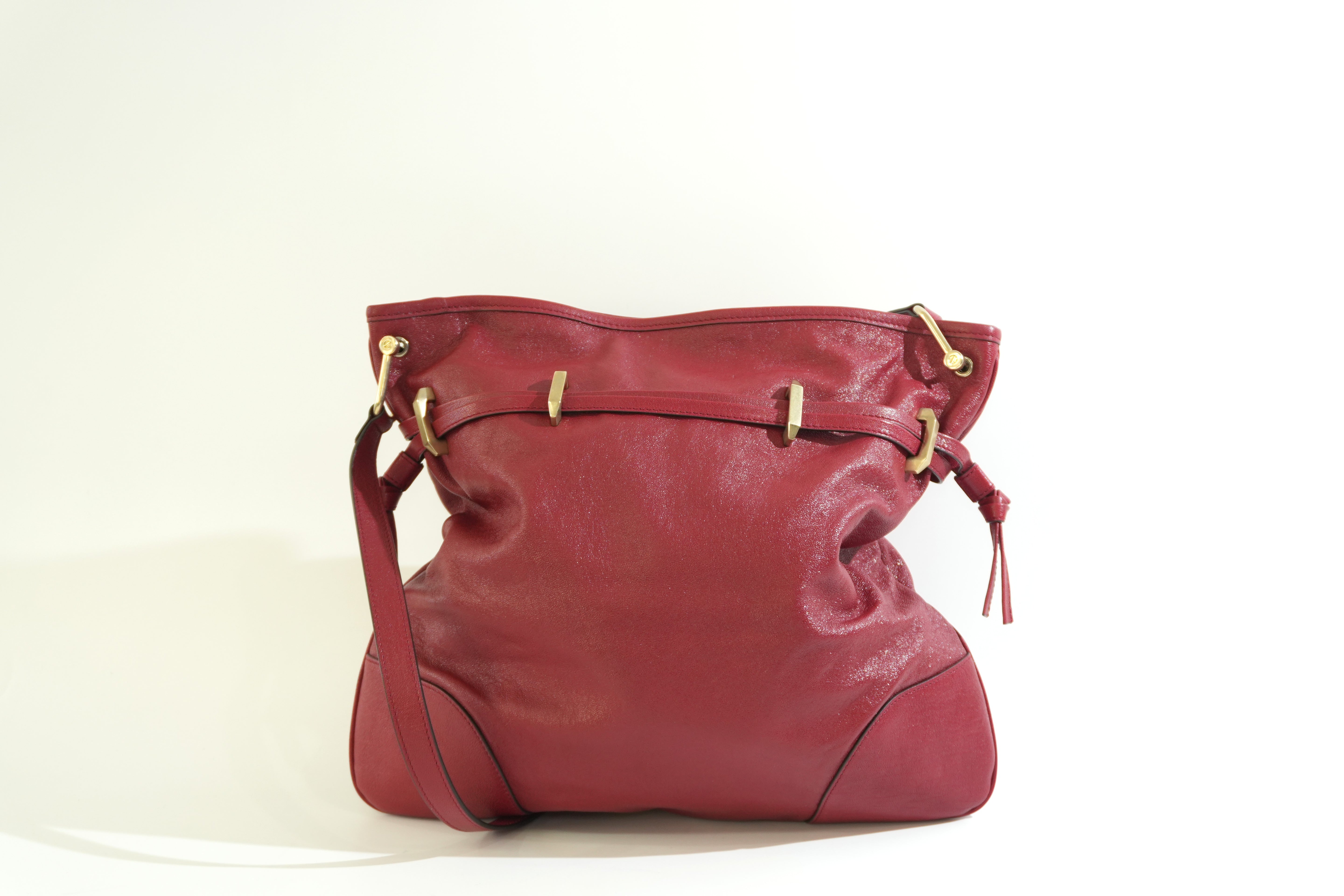 Pre-owned Gucci Horsebit 1955 Messenger Bag Red