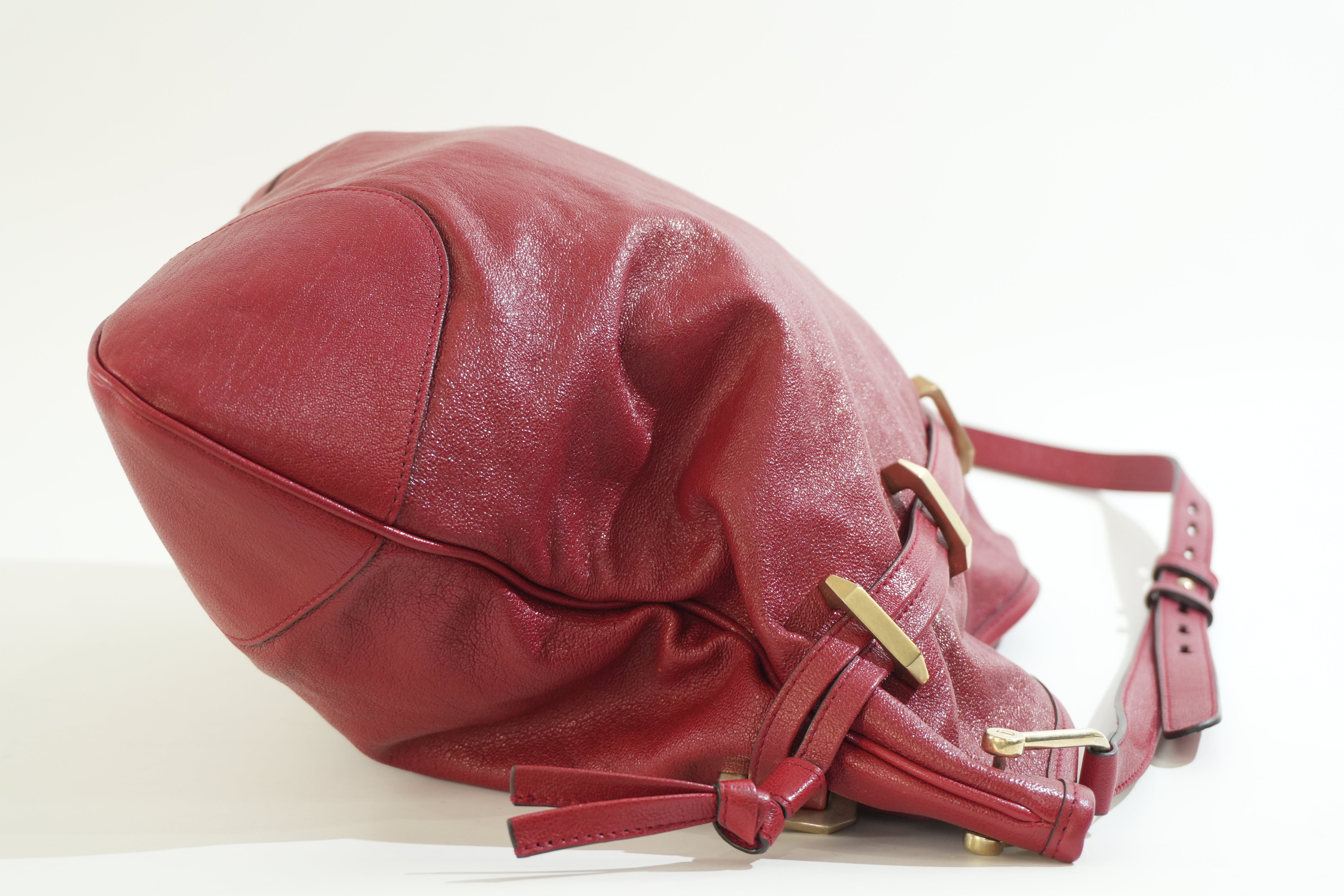 Pre-owned Gucci Horsebit 1955 Messenger Bag Red