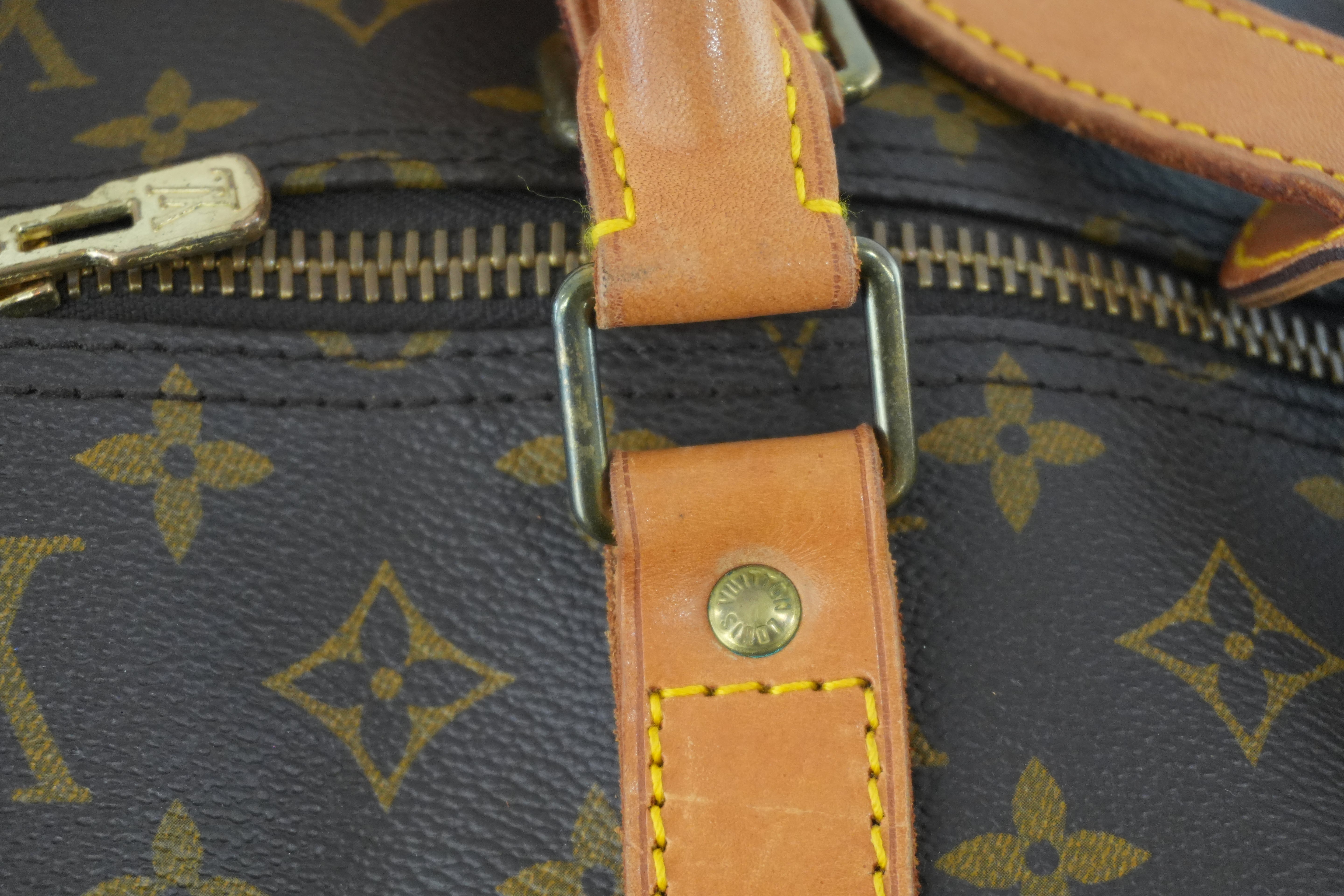 Pre-owned Louis Vuitton Monogram Keepall 60 Bandouliere