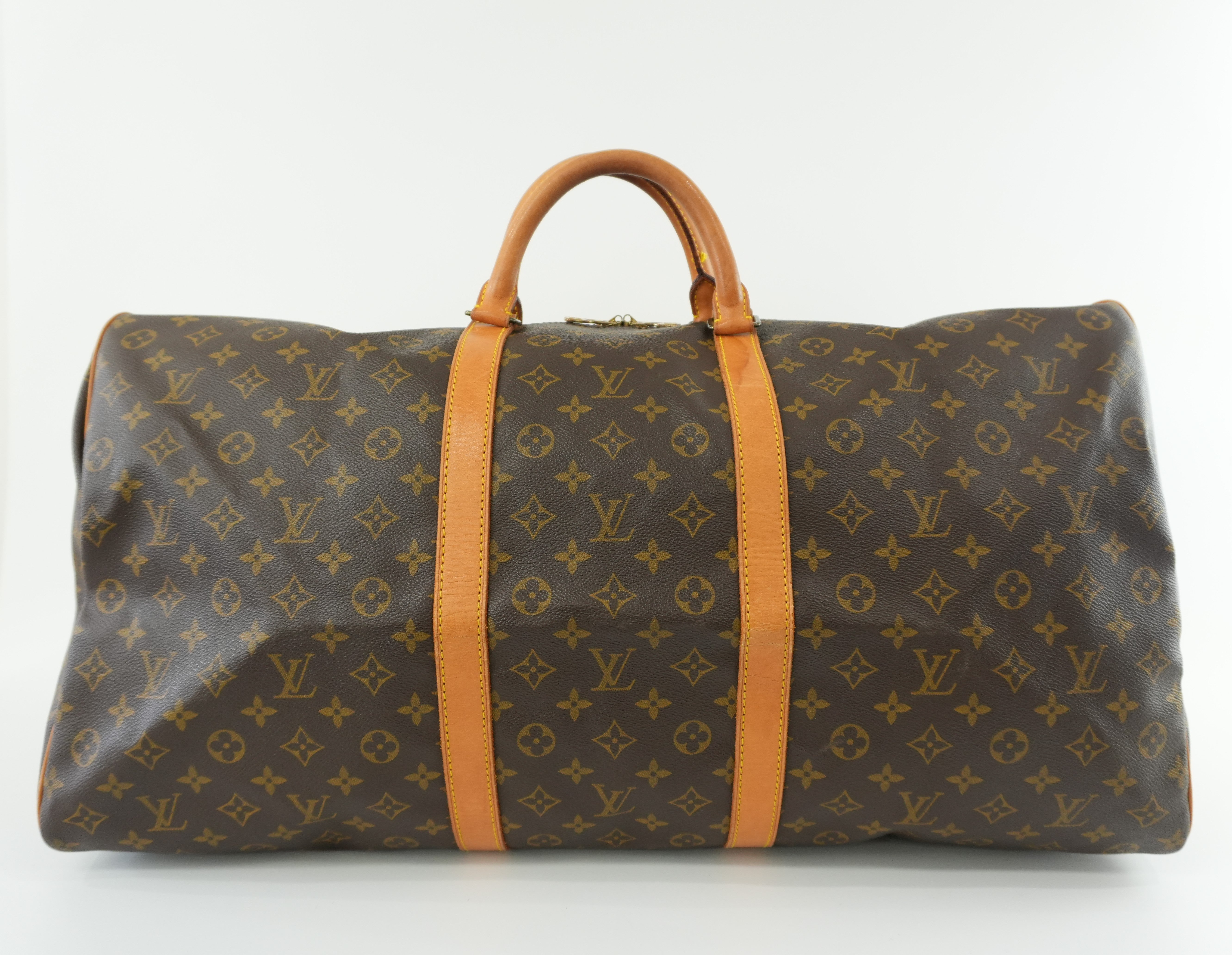 Pre-owned Louis Vuitton Monogram Keepall 60 Bandouliere