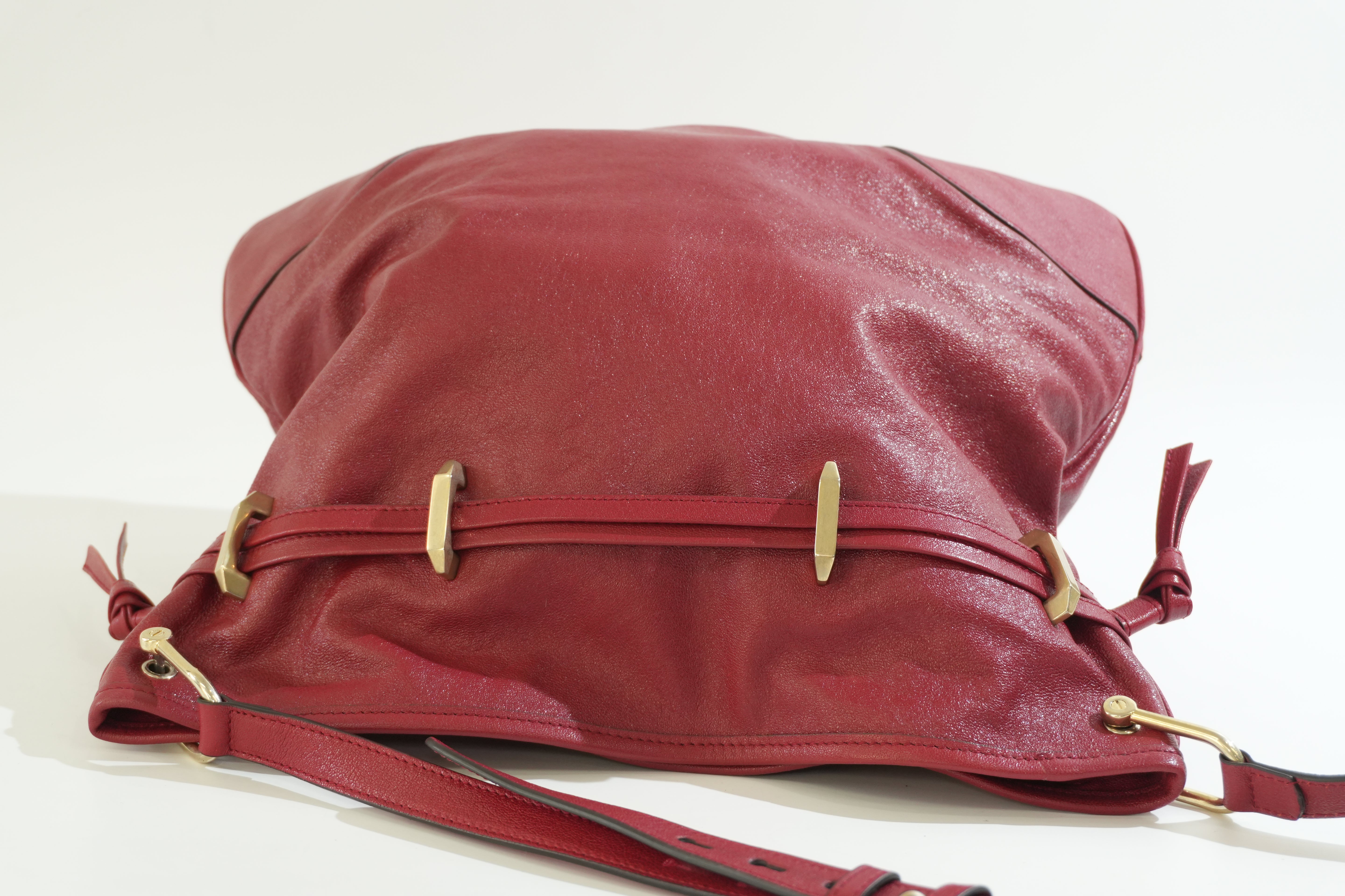 Pre-owned Gucci Horsebit 1955 Messenger Bag Red