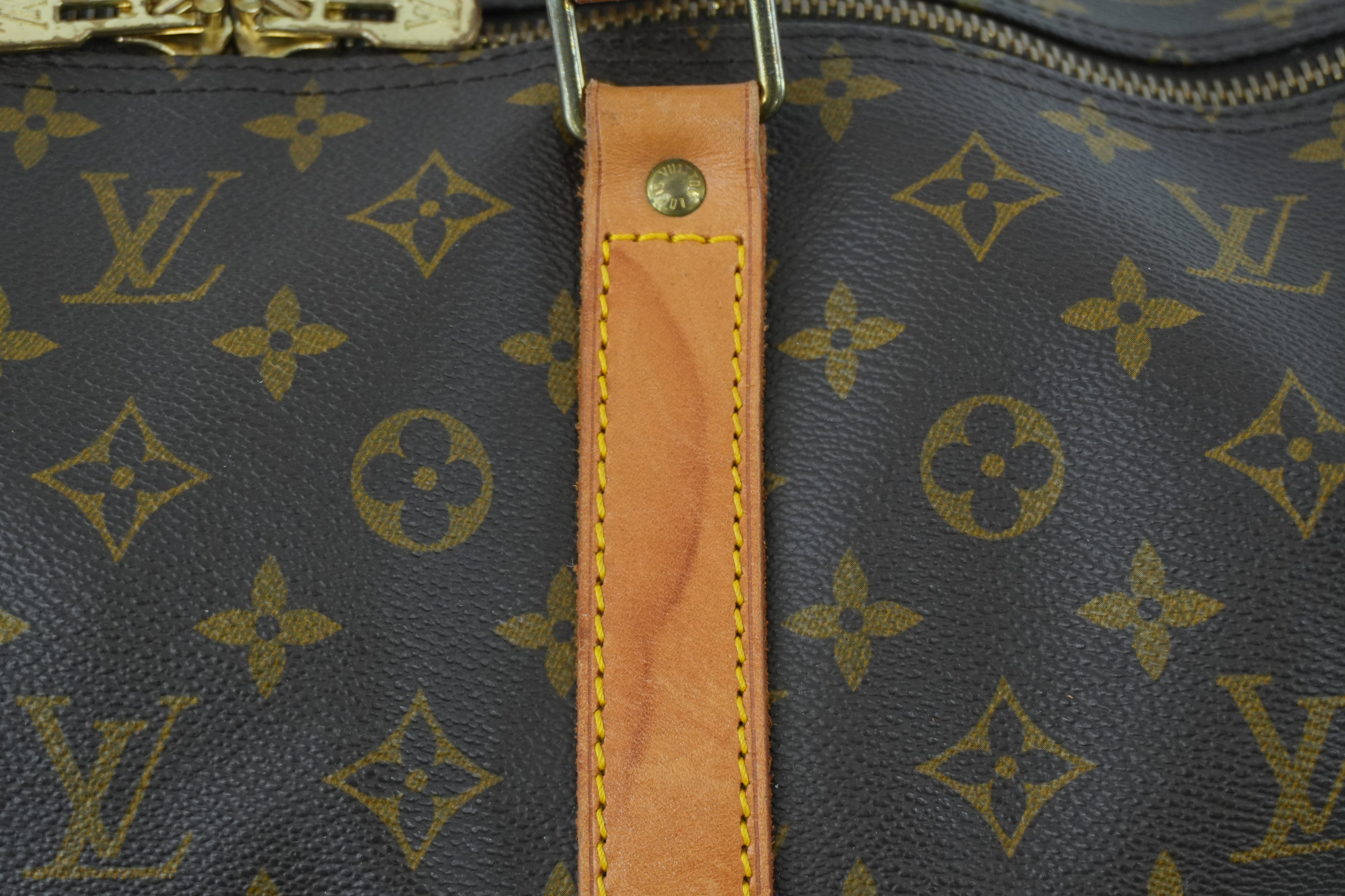 Pre-owned Louis Vuitton Monogram Keepall 60 Bandouliere