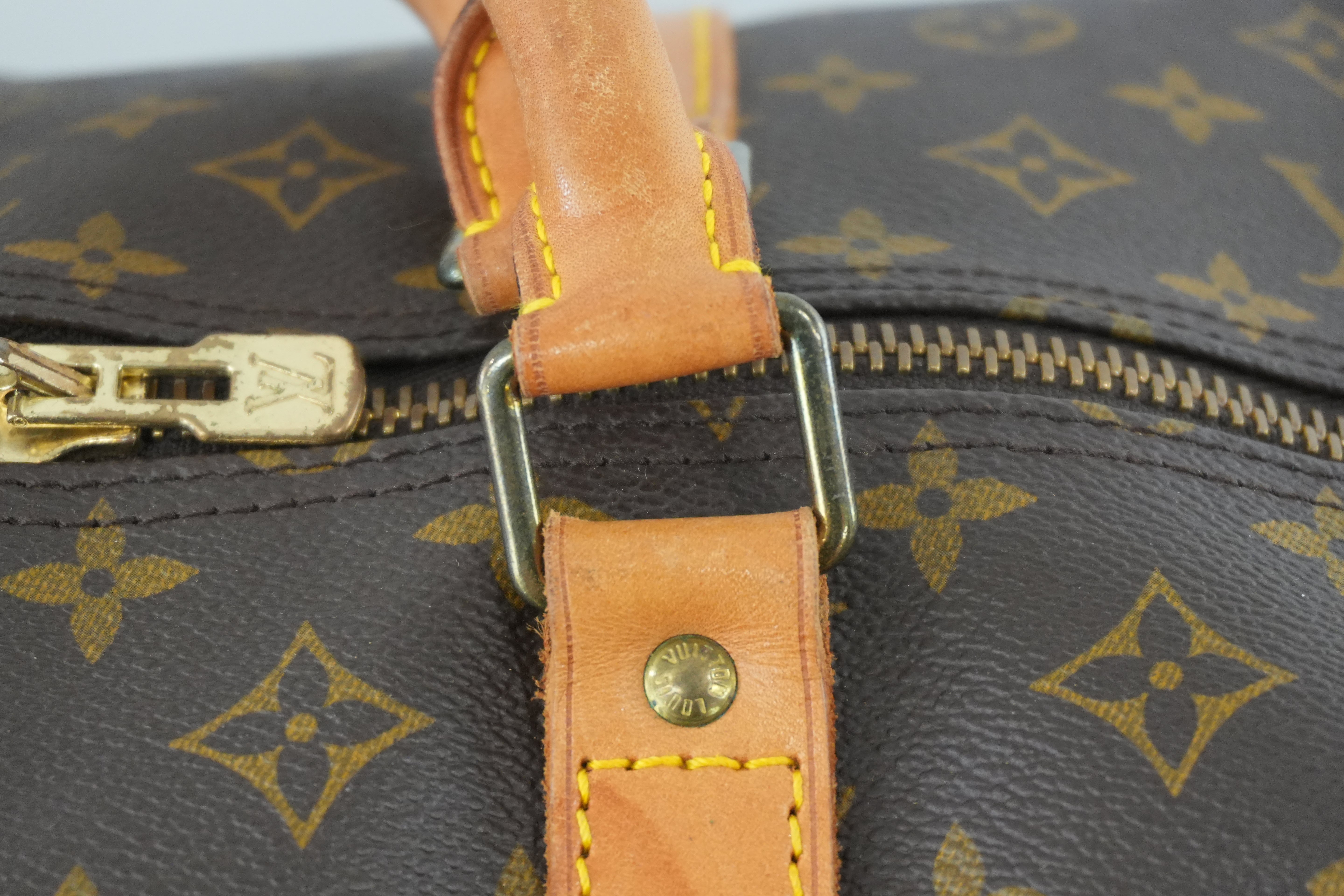 Pre-owned Louis Vuitton Monogram Keepall 60 Bandouliere