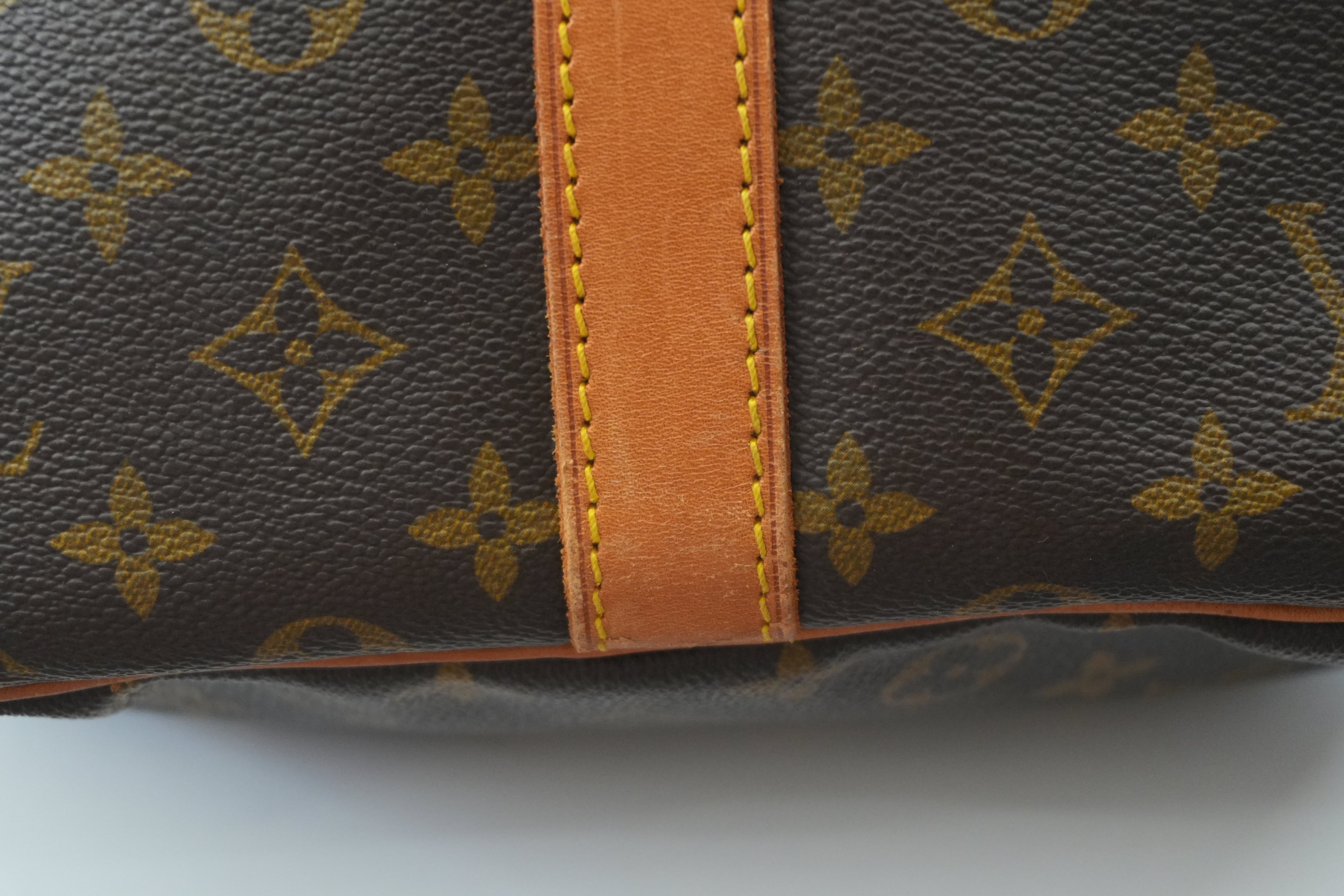 Pre-owned Louis Vuitton Monogram Keepall 60 Bandouliere